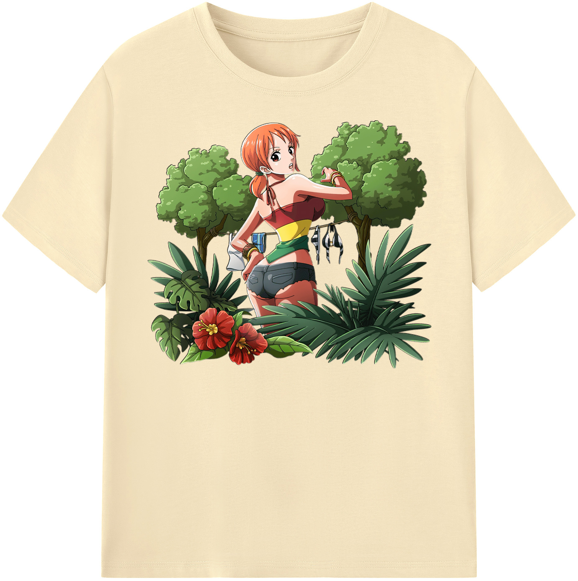 ワンピース ナミ ONE PIECE Nami 綿100％半袖Tシャツ（フロントプリント）