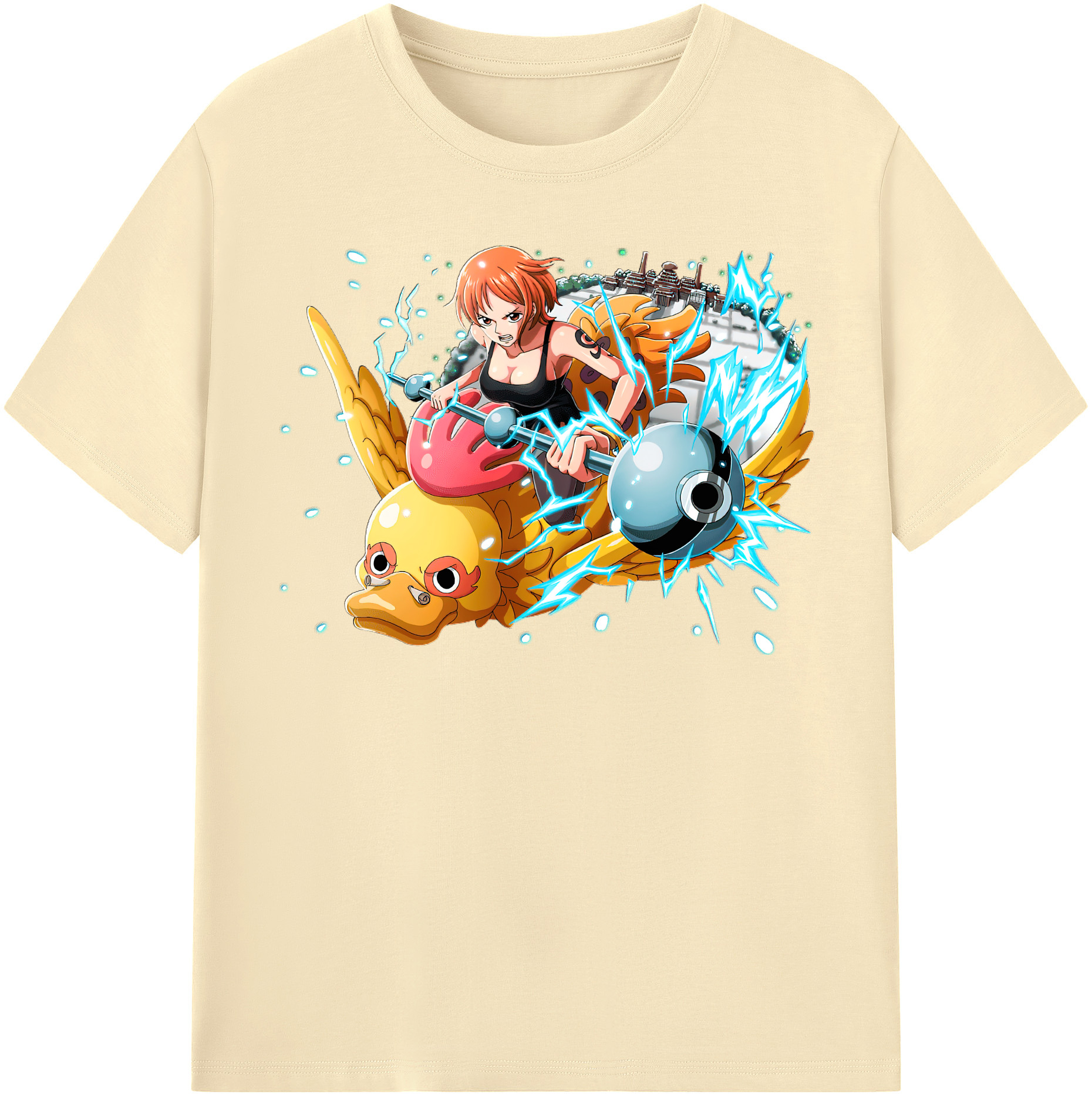 ワンピース ナミ ONE PIECE Nami 綿100％半袖Tシャツ（フロントプリント）