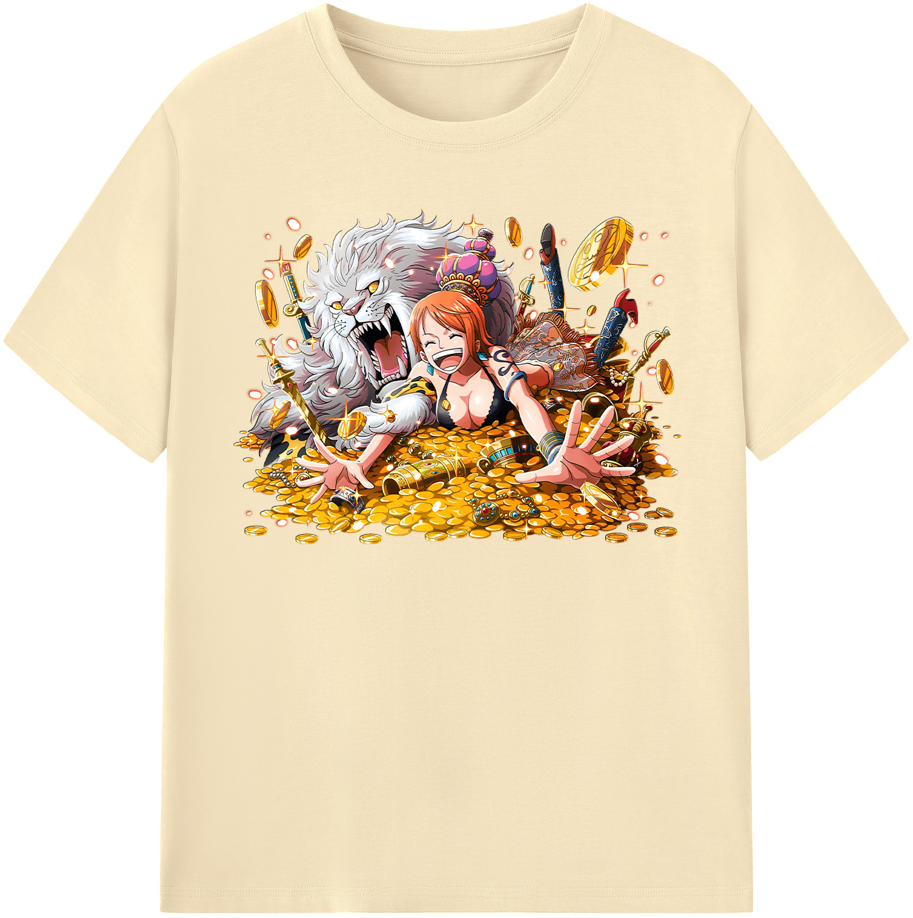 ワンピース ナミ ONE PIECE Nami 綿100％半袖Tシャツ（フロントプリント）