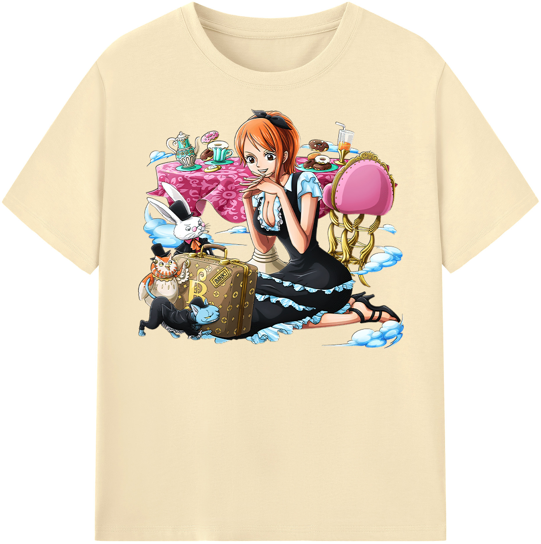 ワンピース ナミ ONE PIECE Nami 綿100％半袖Tシャツ（フロントプリント）