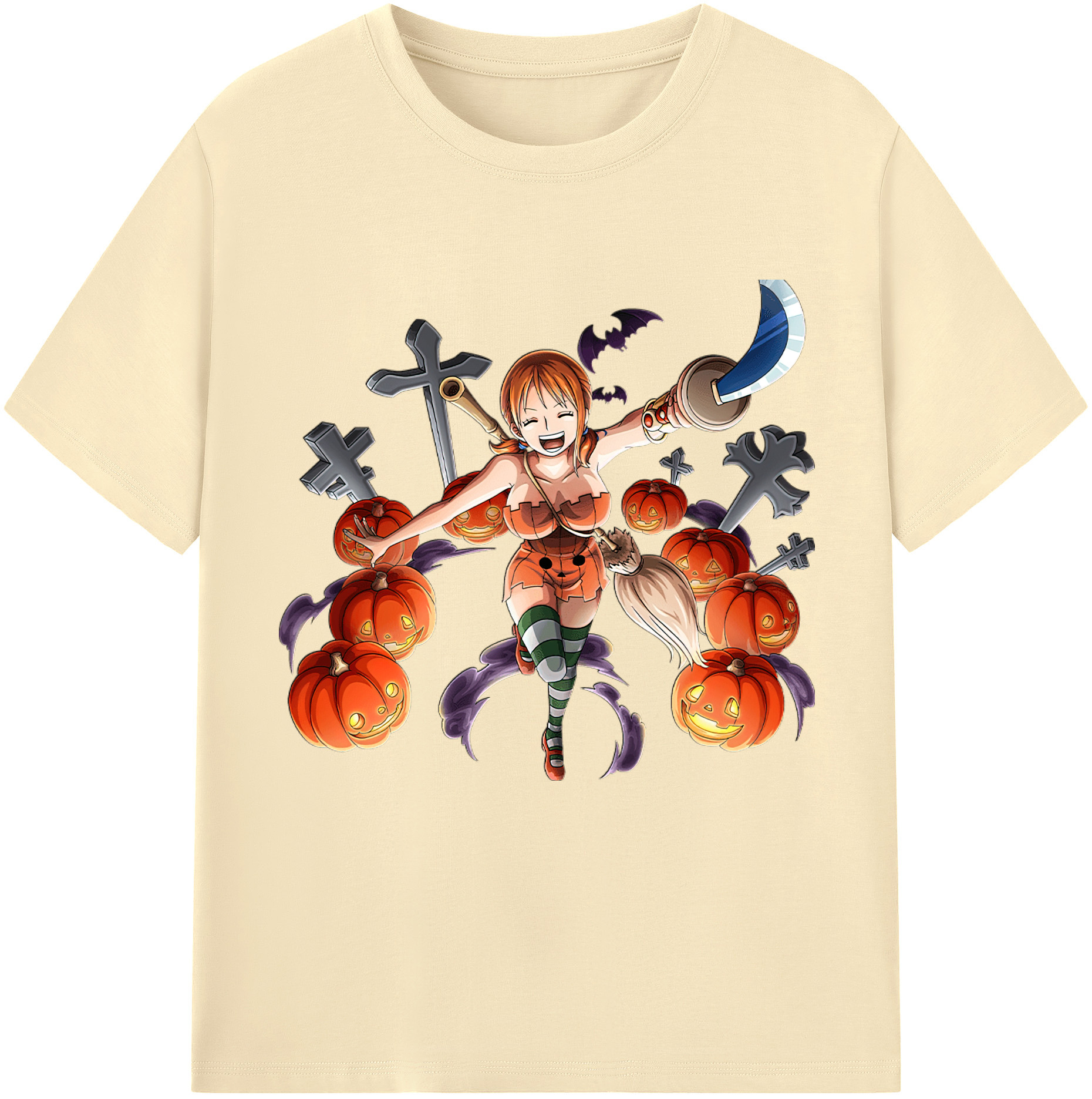 ワンピース ナミ ONE PIECE Nami 綿100％半袖Tシャツ（フロントプリント）