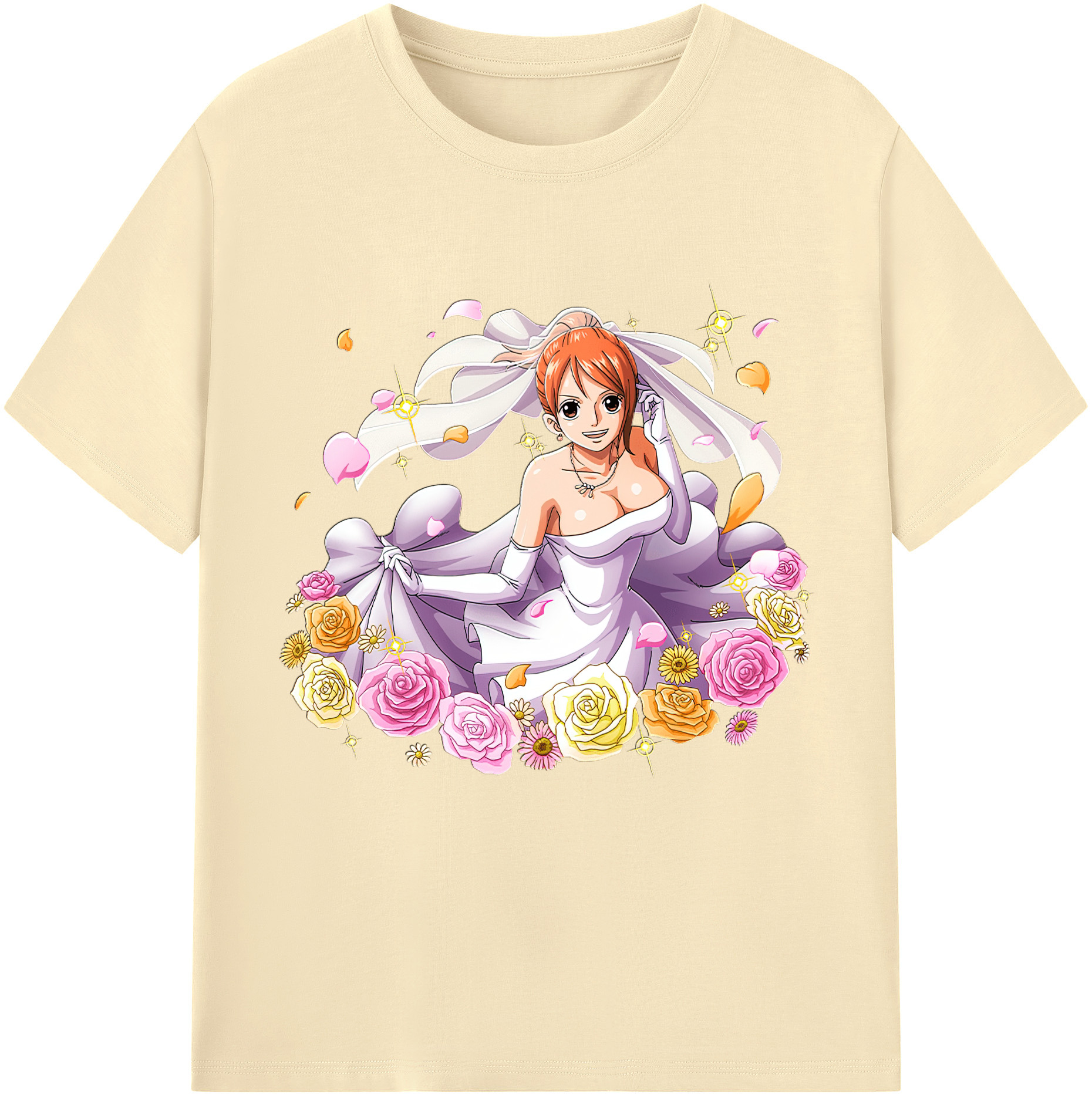 ワンピース ナミ ONE PIECE Nami 綿100％半袖Tシャツ（フロントプリント）