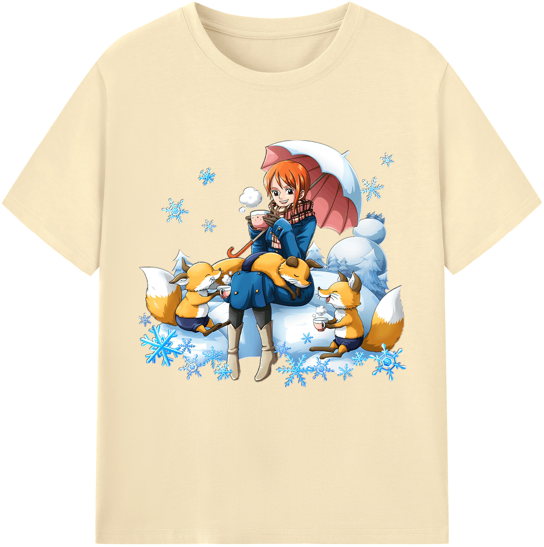 ワンピース ナミ ONE PIECE Nami 綿100％半袖Tシャツ（フロントプリント）