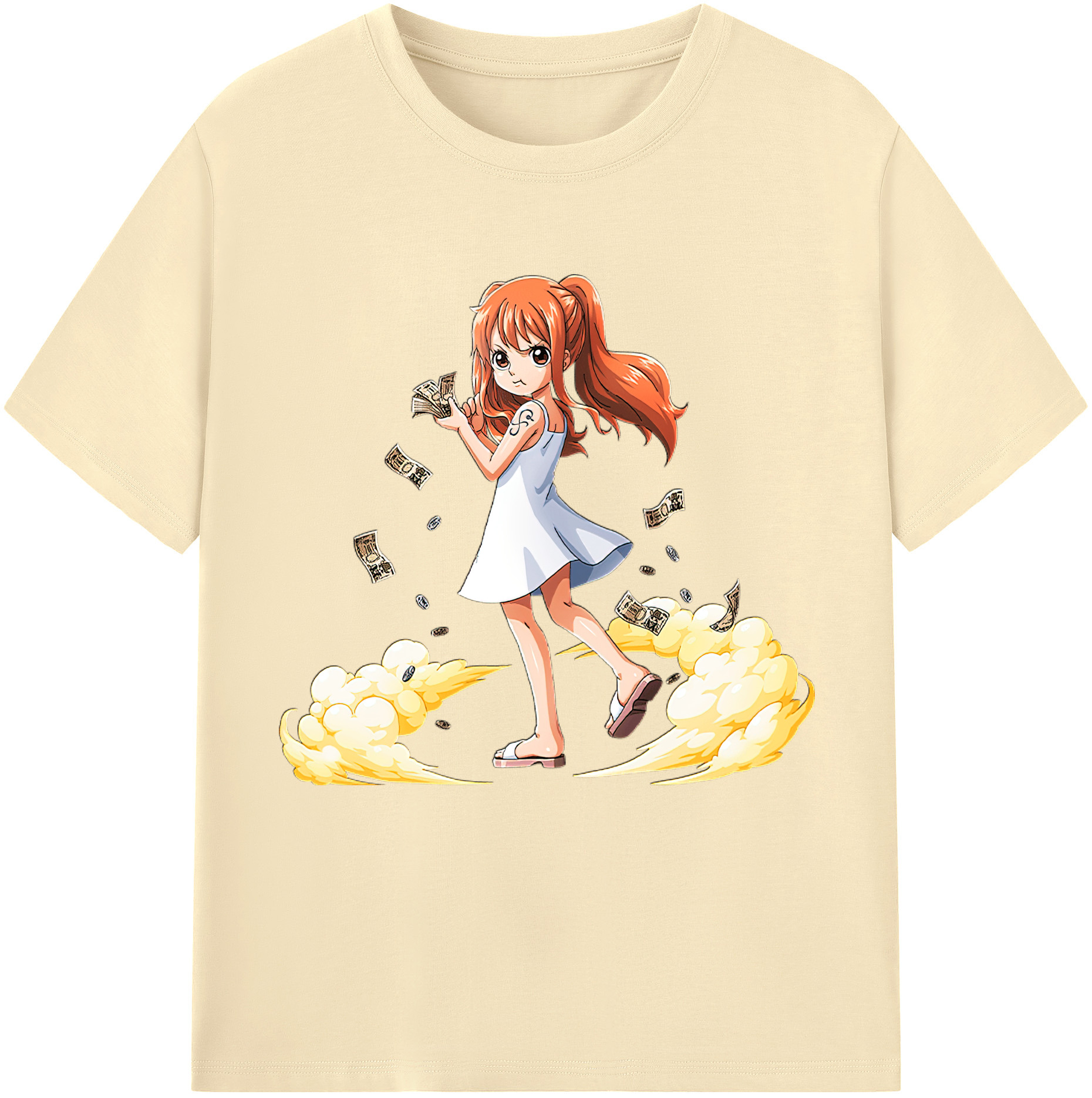 ワンピース ナミ ONE PIECE Nami 綿100％半袖Tシャツ（フロントプリント）