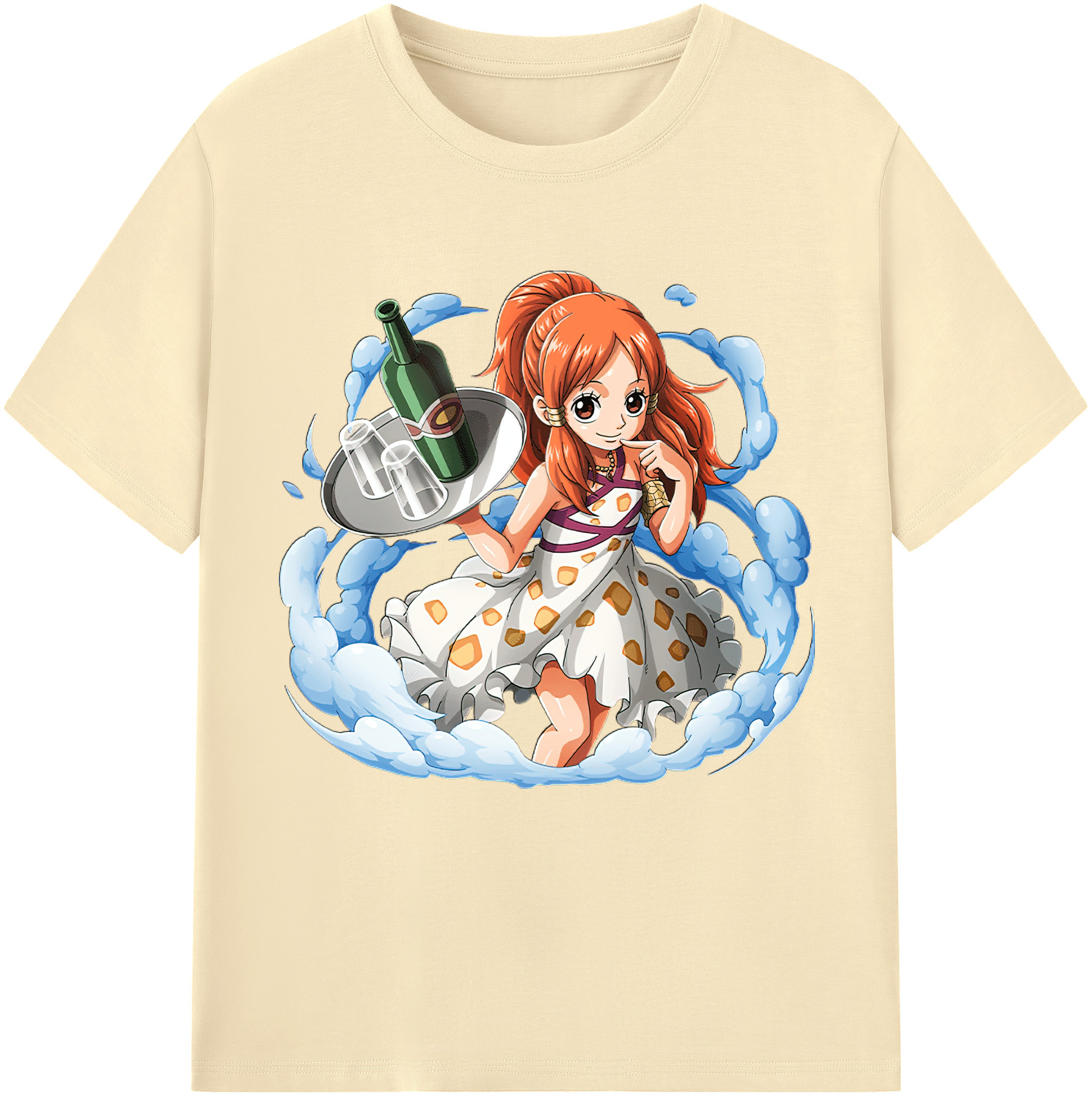 ワンピース ナミ ONE PIECE Nami 綿100％半袖Tシャツ（フロントプリント）