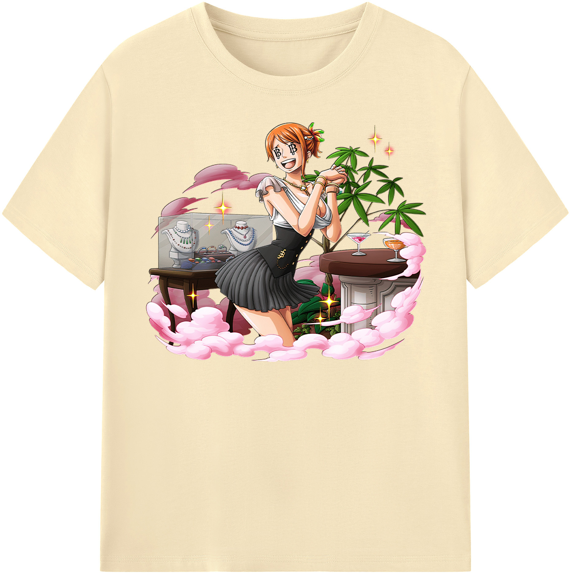 ワンピース ナミ ONE PIECE Nami 綿100％半袖Tシャツ（フロントプリント）