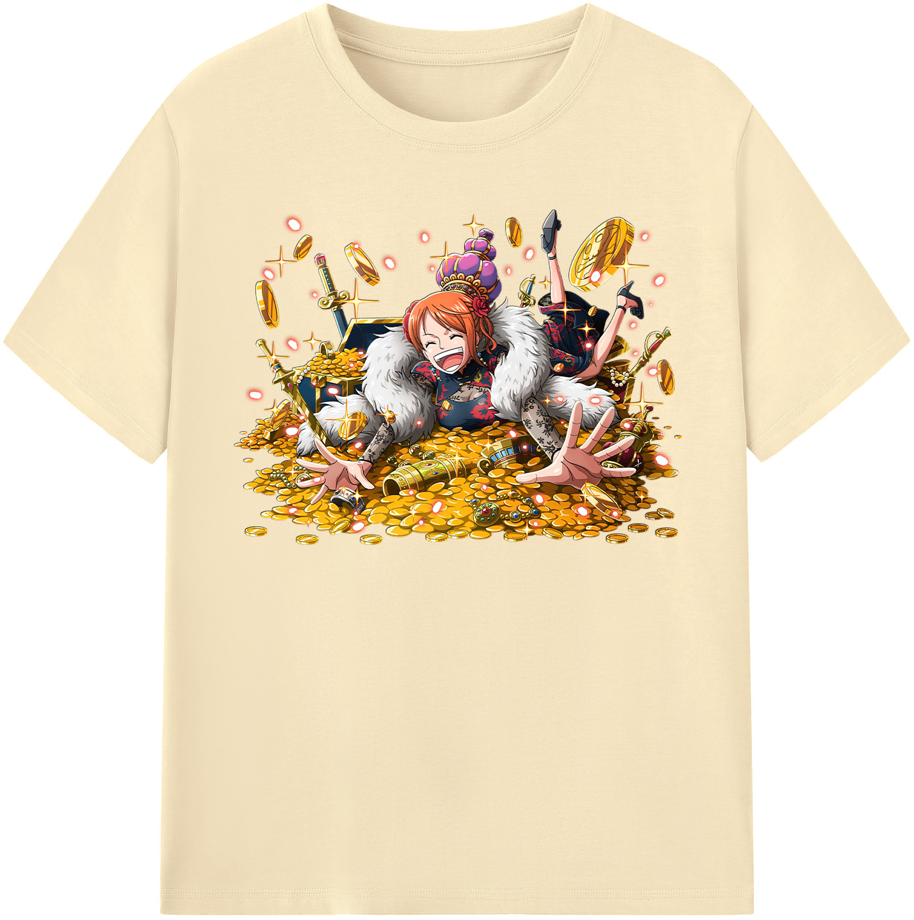 ワンピース ナミ ONE PIECE Nami 綿100％半袖Tシャツ（フロントプリント）