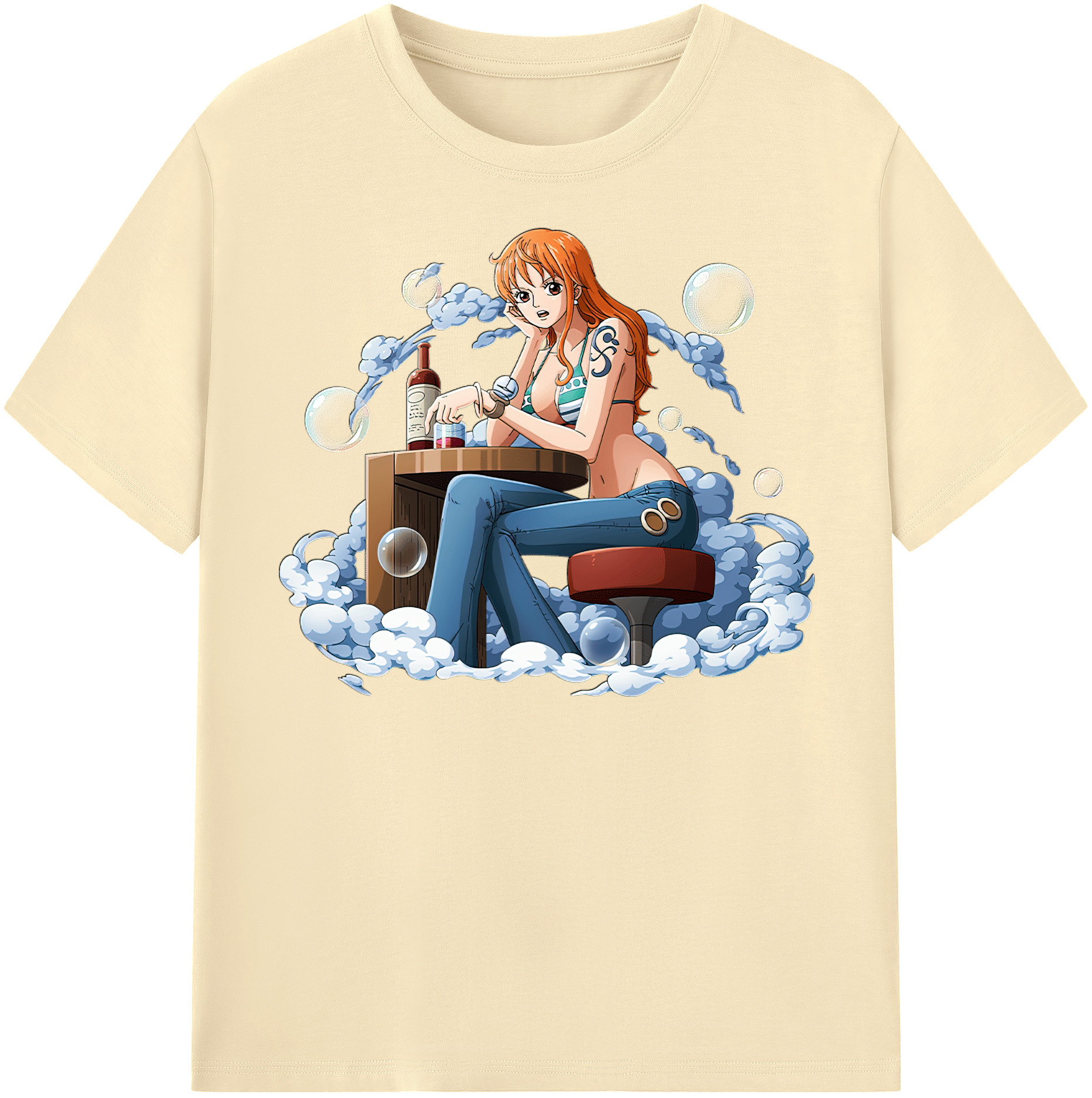 ワンピース ナミ ONE PIECE Nami 綿100％半袖Tシャツ（フロントプリント）