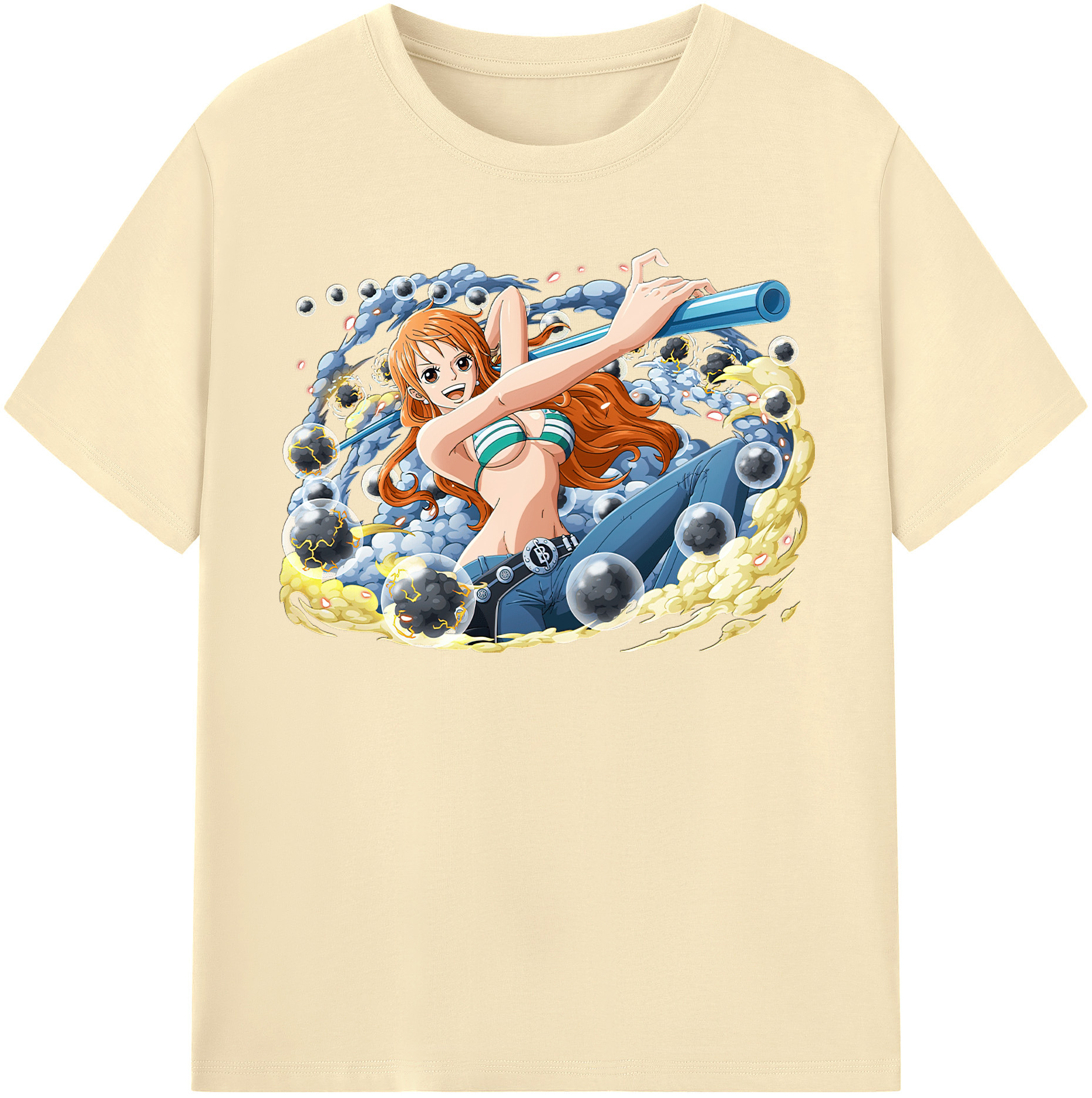 ワンピース ナミ ONE PIECE Nami 綿100％半袖Tシャツ（フロントプリント）