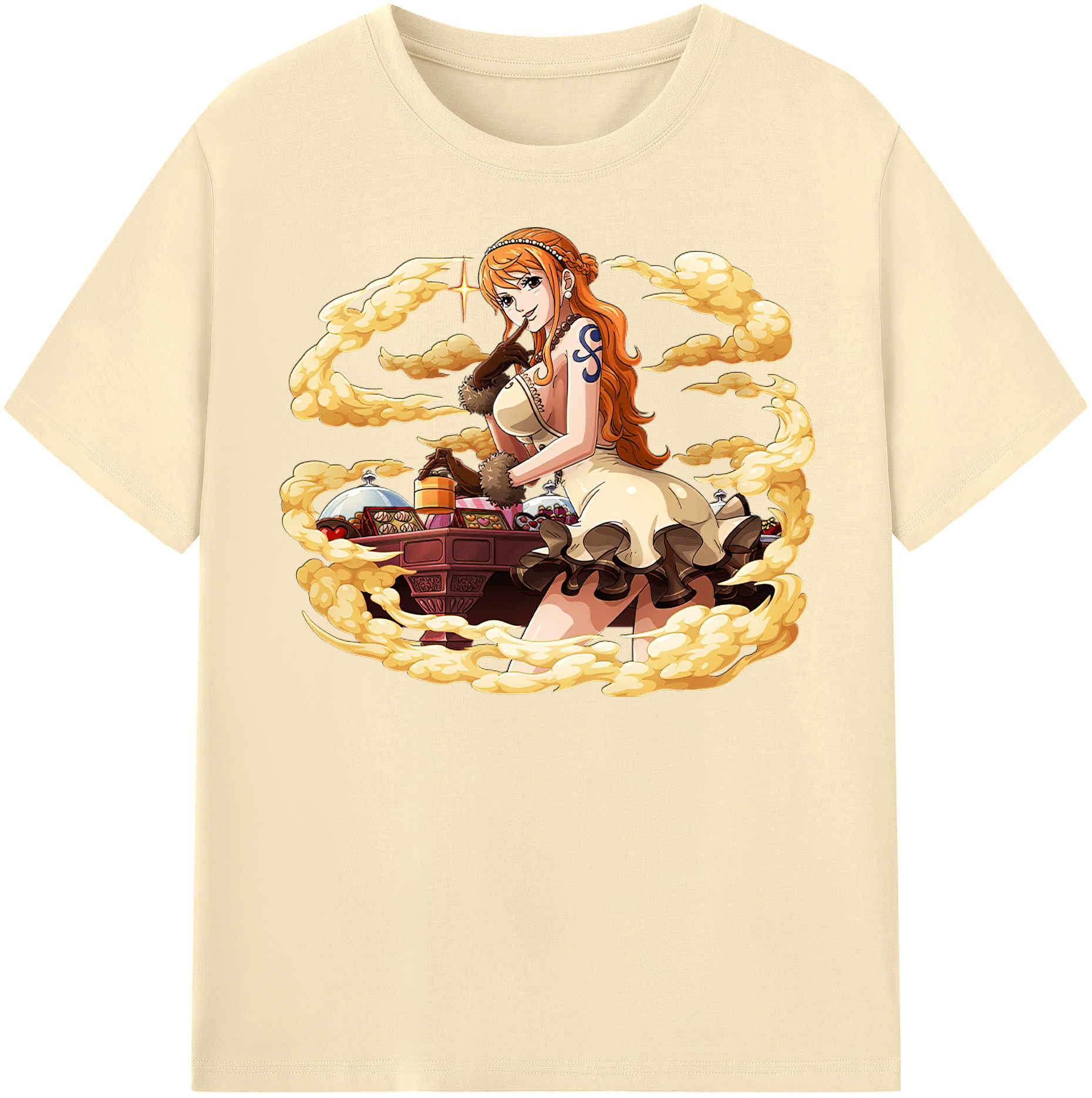 ワンピース ナミ ONE PIECE Nami 綿100％半袖Tシャツ（フロントプリント）