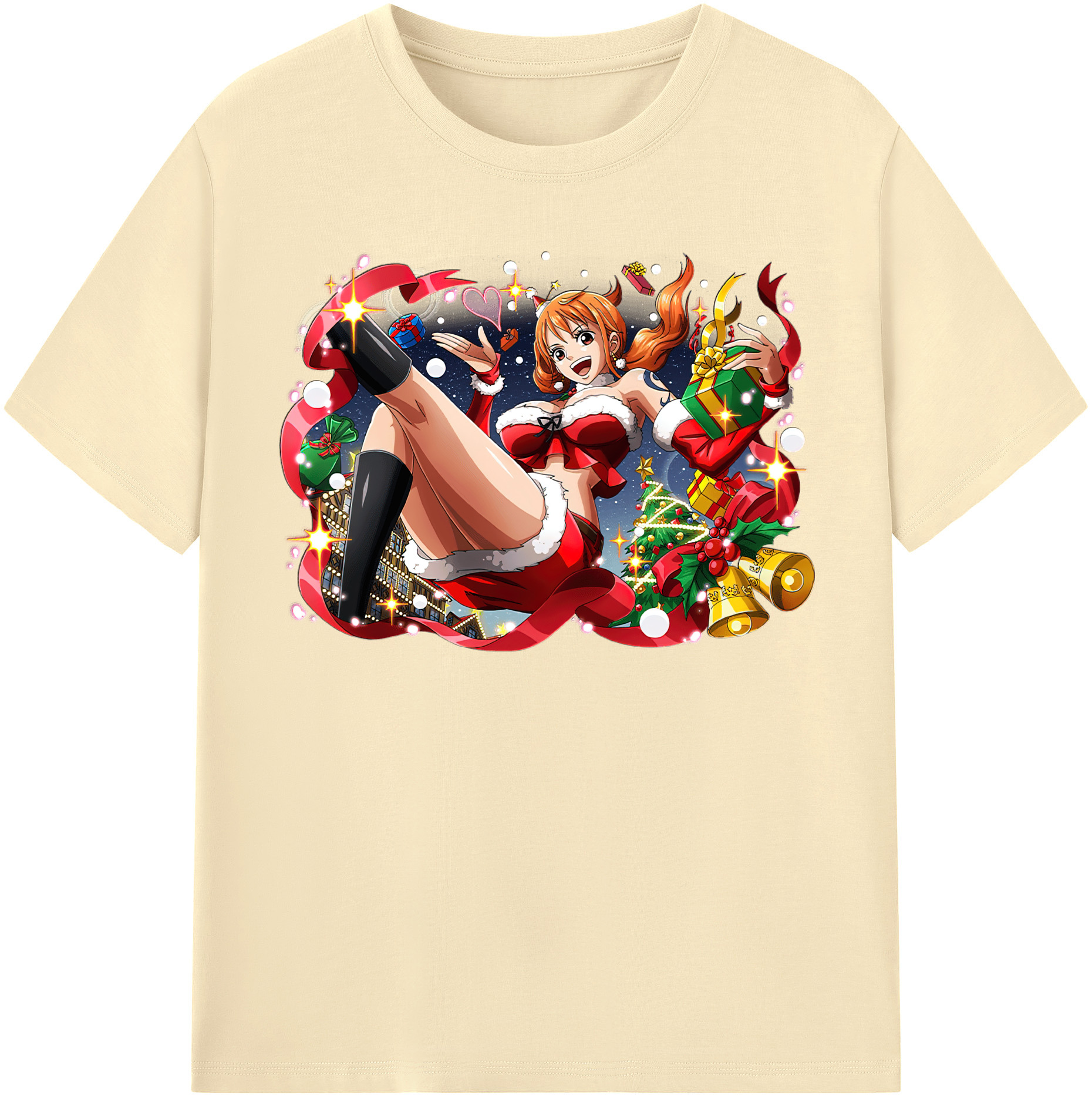 ワンピース ナミ ONE PIECE Nami 綿100％半袖Tシャツ（フロントプリント）