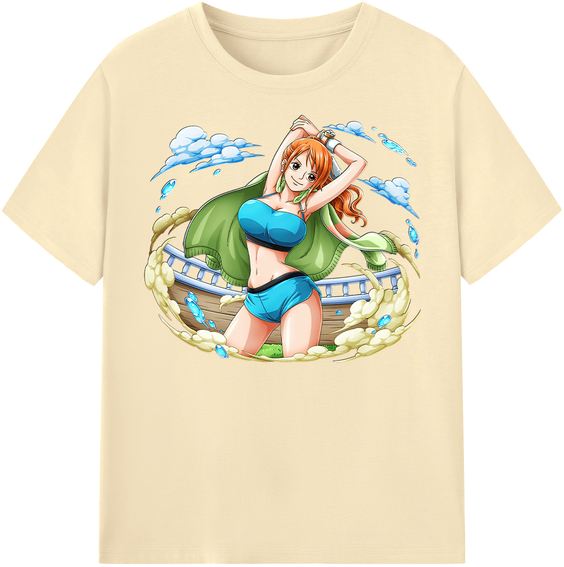 ワンピース ナミ ONE PIECE Nami 綿100％半袖Tシャツ（フロントプリント）