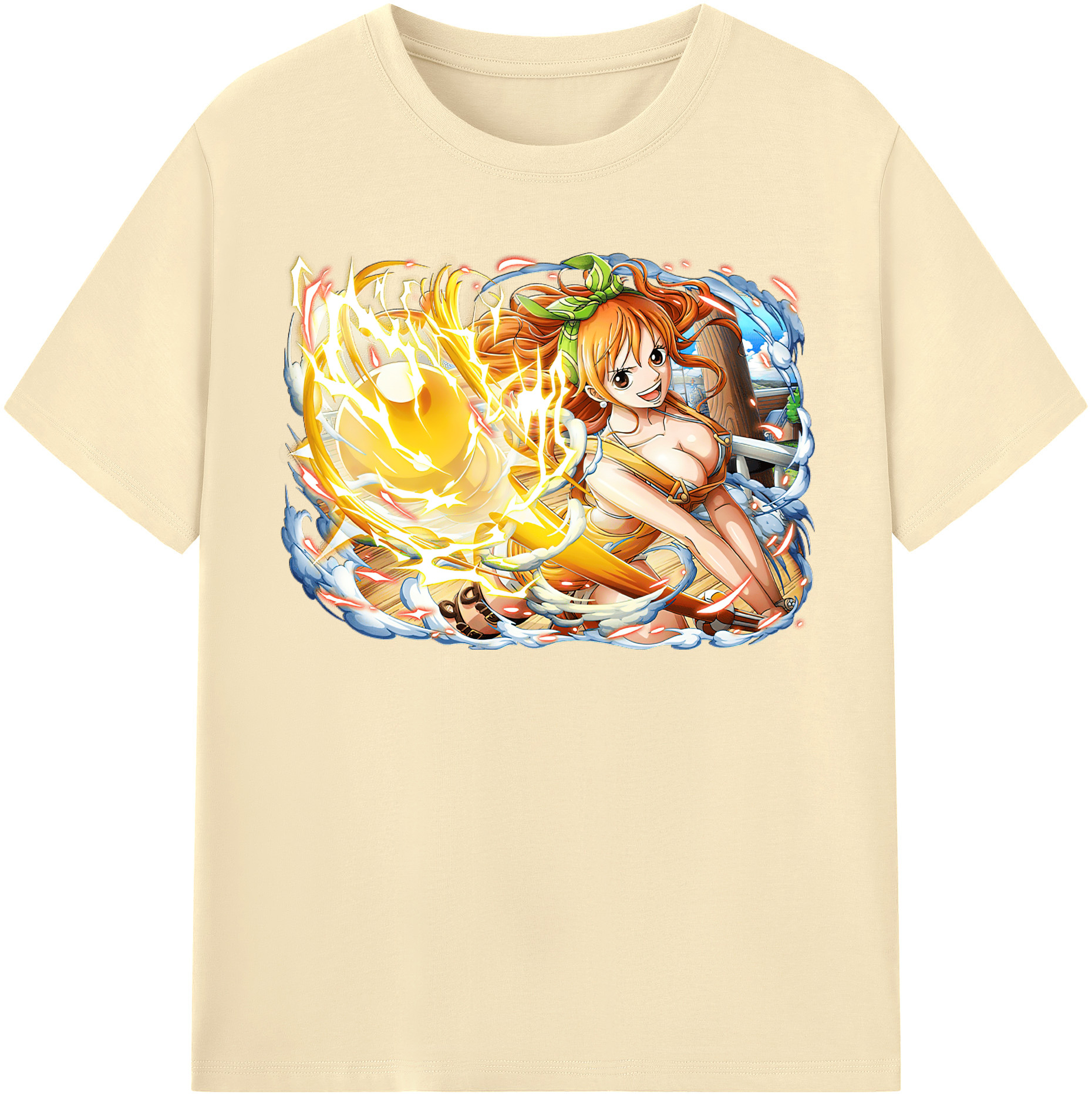 ワンピース ナミ ONE PIECE Nami 綿100％半袖Tシャツ（フロントプリント）