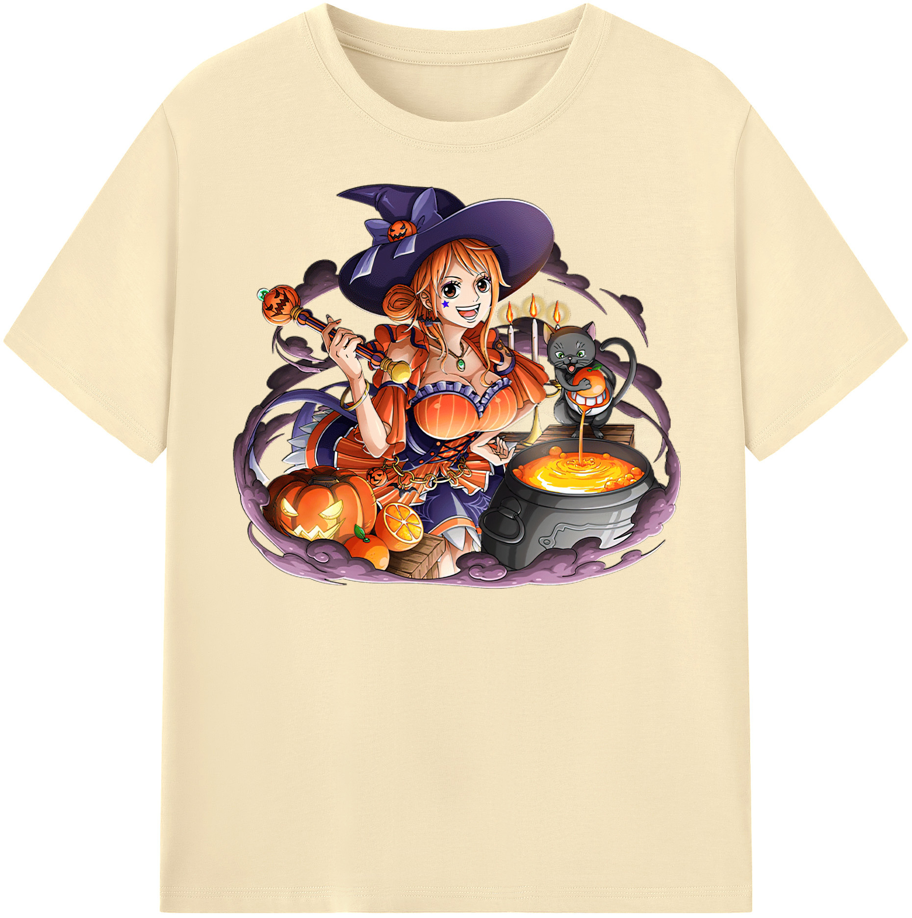 ワンピース ナミ ONE PIECE Nami 綿100％半袖Tシャツ（フロントプリント）