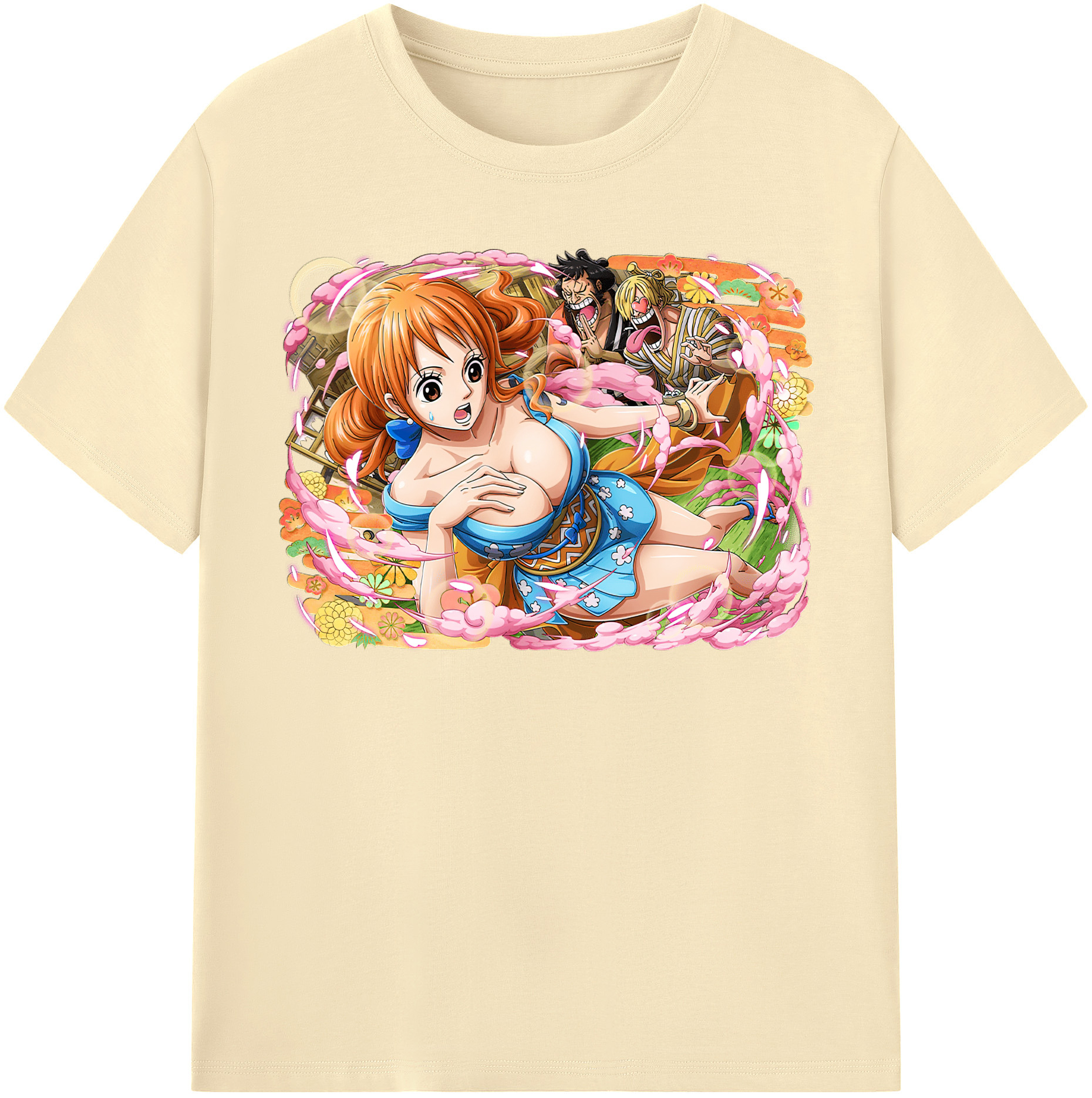 ワンピース ナミ ONE PIECE Nami 綿100％半袖Tシャツ（フロントプリント）