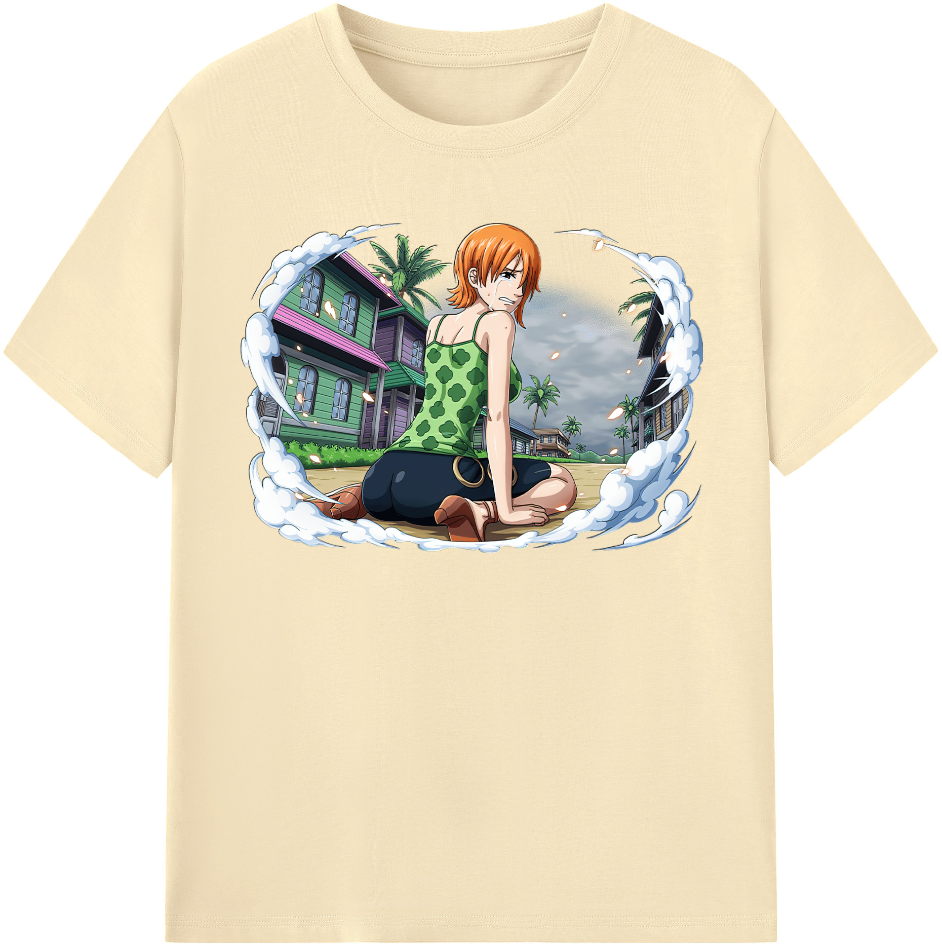ワンピース ナミ ONE PIECE Nami 綿100％半袖Tシャツ（フロントプリント）