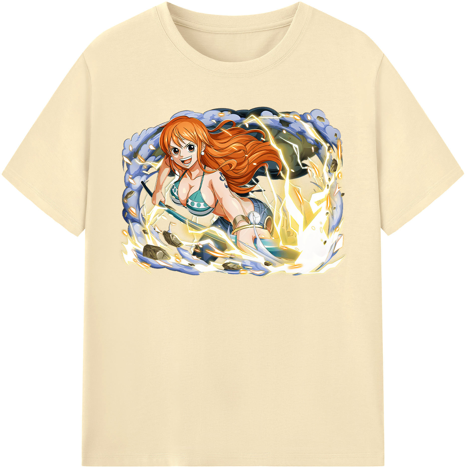 ワンピース ナミ ONE PIECE Nami 綿100％半袖Tシャツ（フロントプリント）