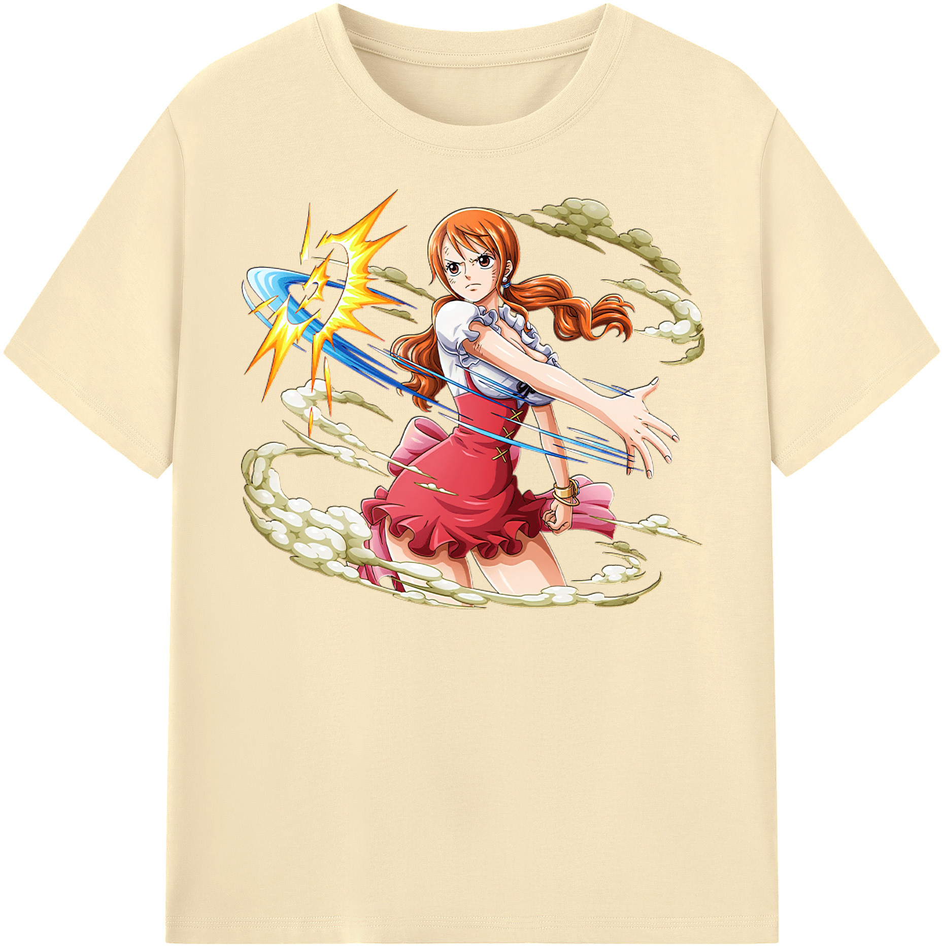 ワンピース ナミ ONE PIECE Nami 綿100％半袖Tシャツ（フロントプリント）