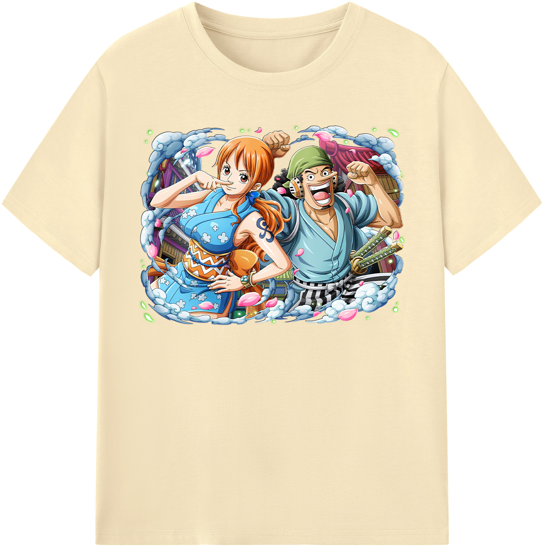ワンピース ナミ ONE PIECE Nami 綿100％半袖Tシャツ（フロントプリント）