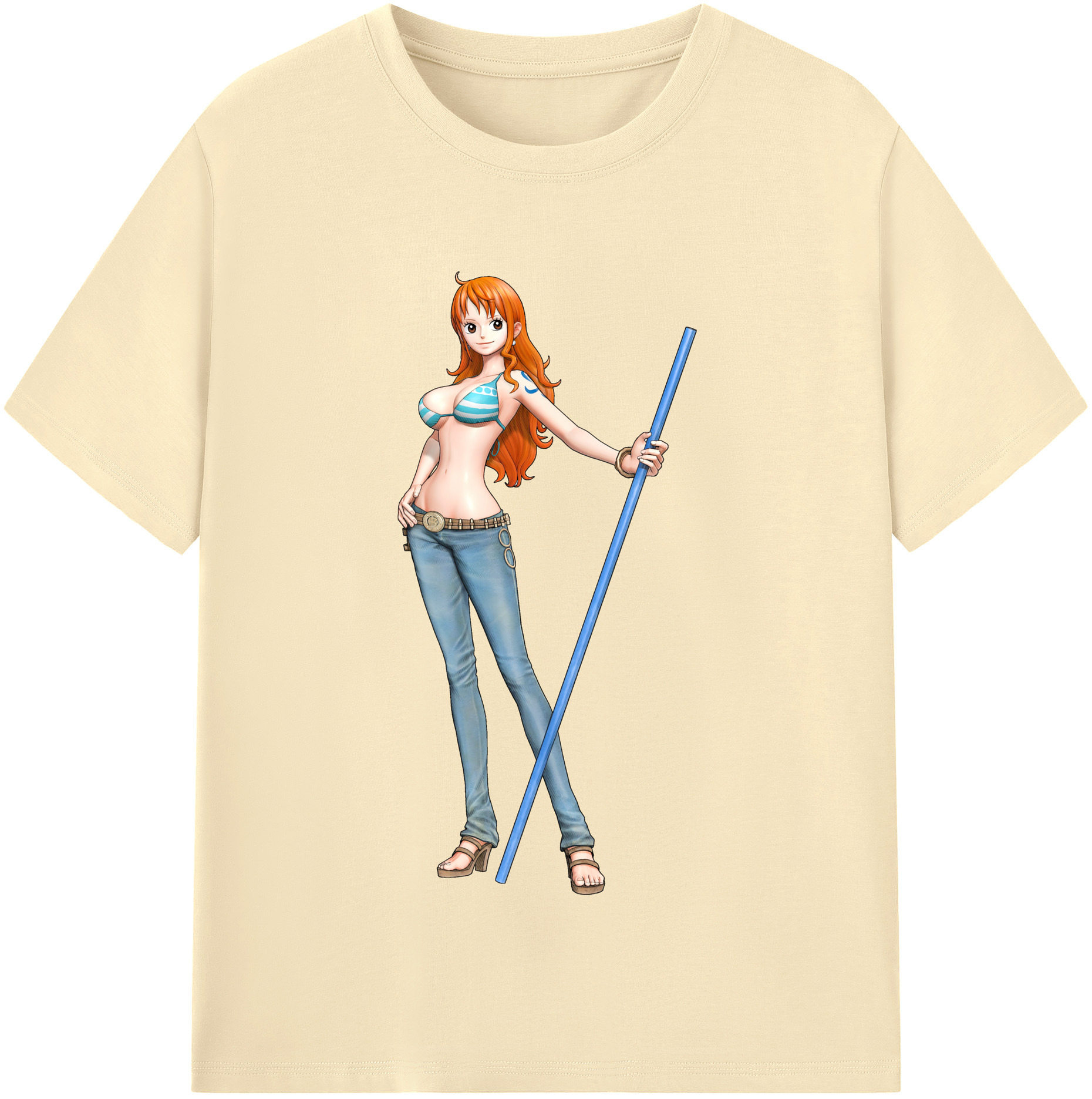 ワンピース ナミ ONE PIECE Nami 綿100％半袖Tシャツ（フロントプリント）