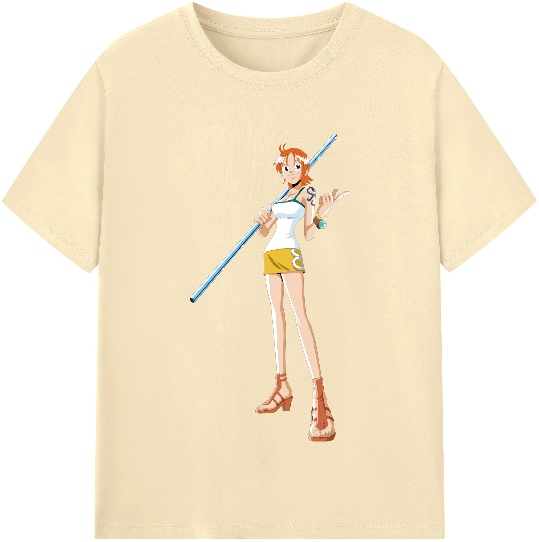 ワンピース ナミ ONE PIECE Nami 綿100％半袖Tシャツ（フロントプリント）