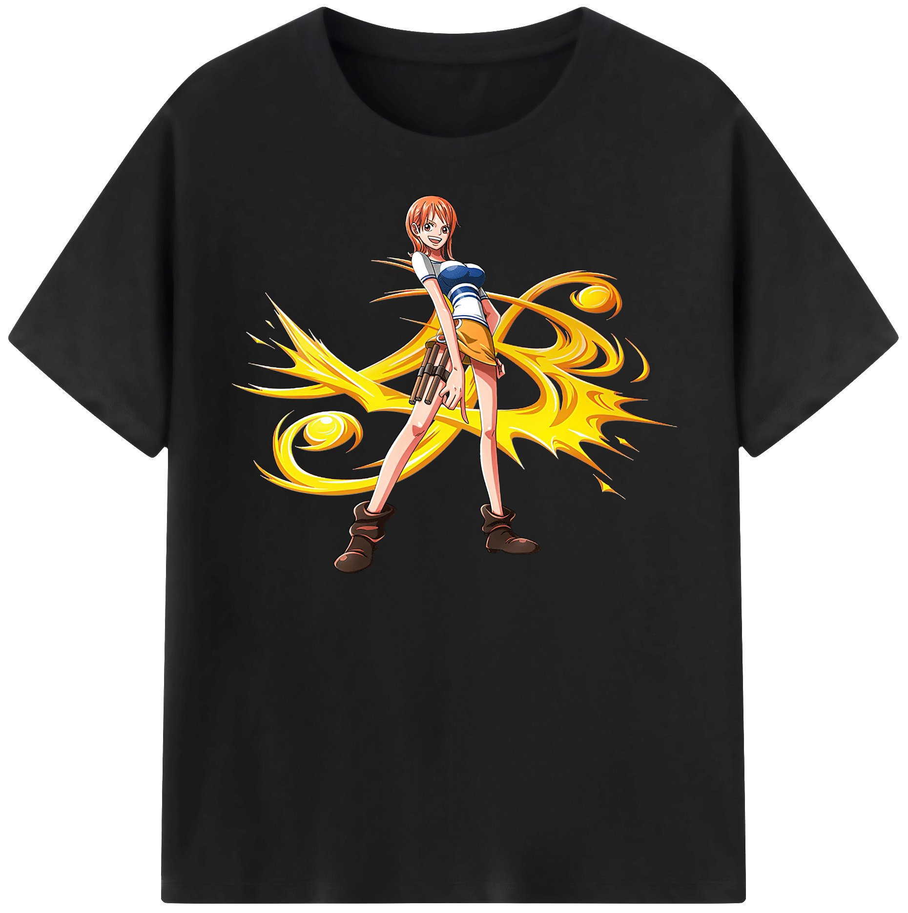 ワンピース ナミ ONE PIECE Nami 綿100％半袖Tシャツ（フロントプリント）