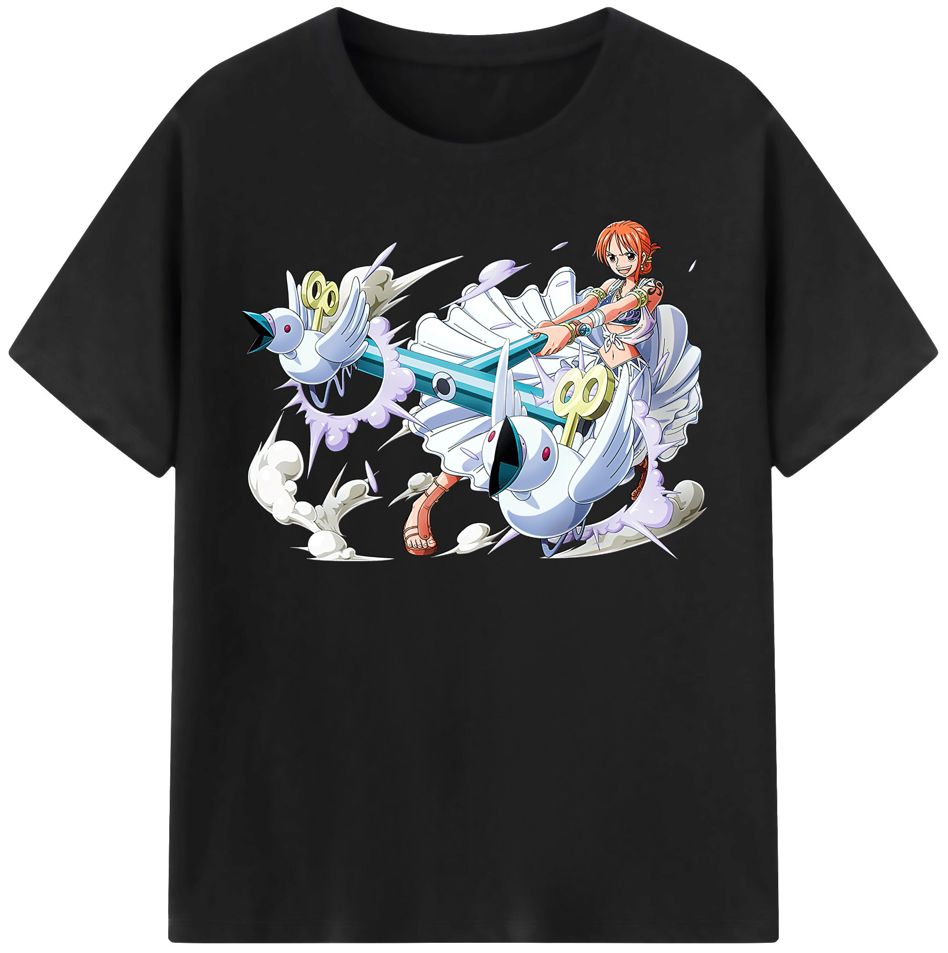 ワンピース ナミ ONE PIECE Nami 綿100％半袖Tシャツ（フロントプリント）