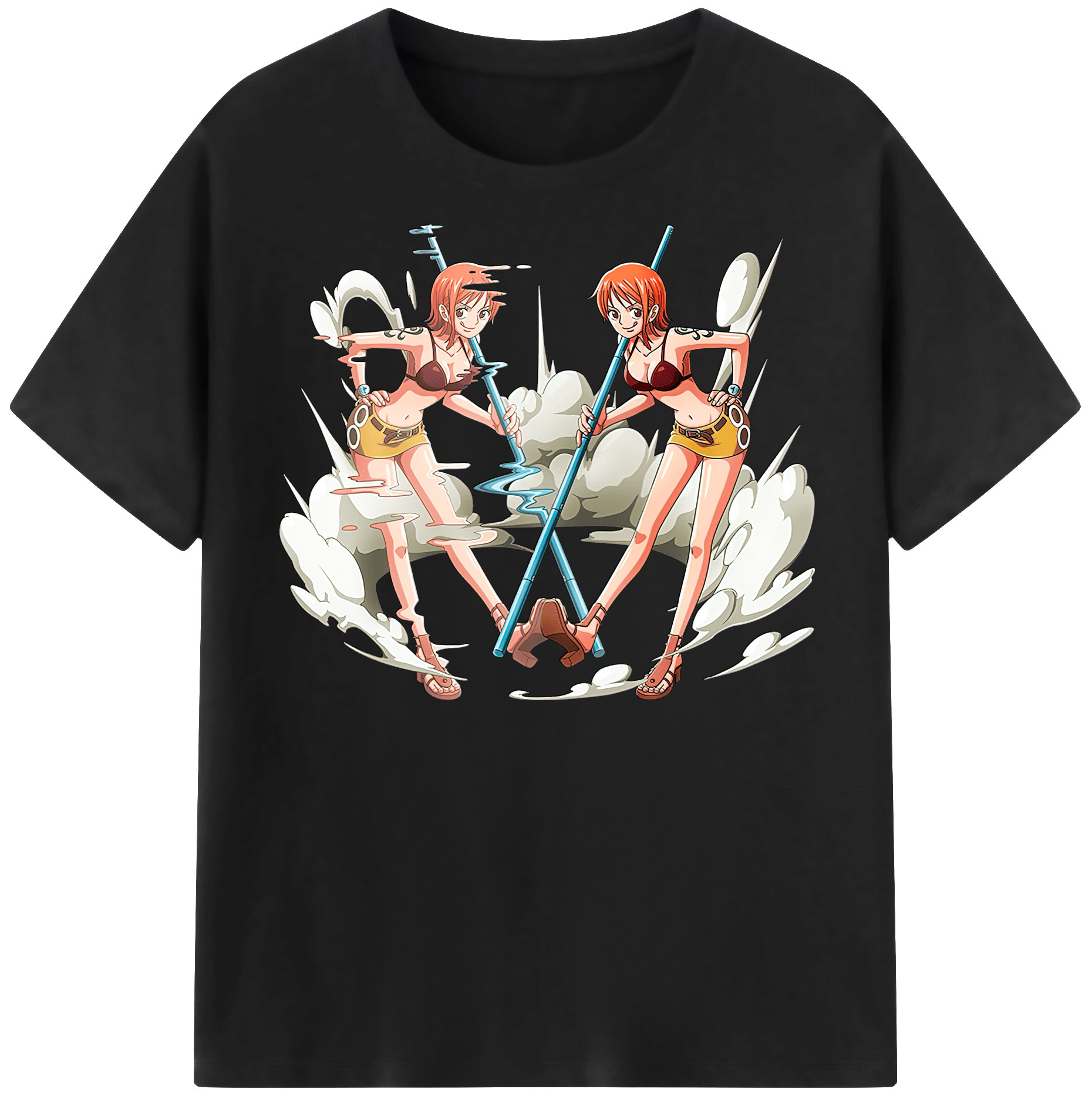 ワンピース ナミ ONE PIECE Nami 綿100％半袖Tシャツ（フロントプリント）