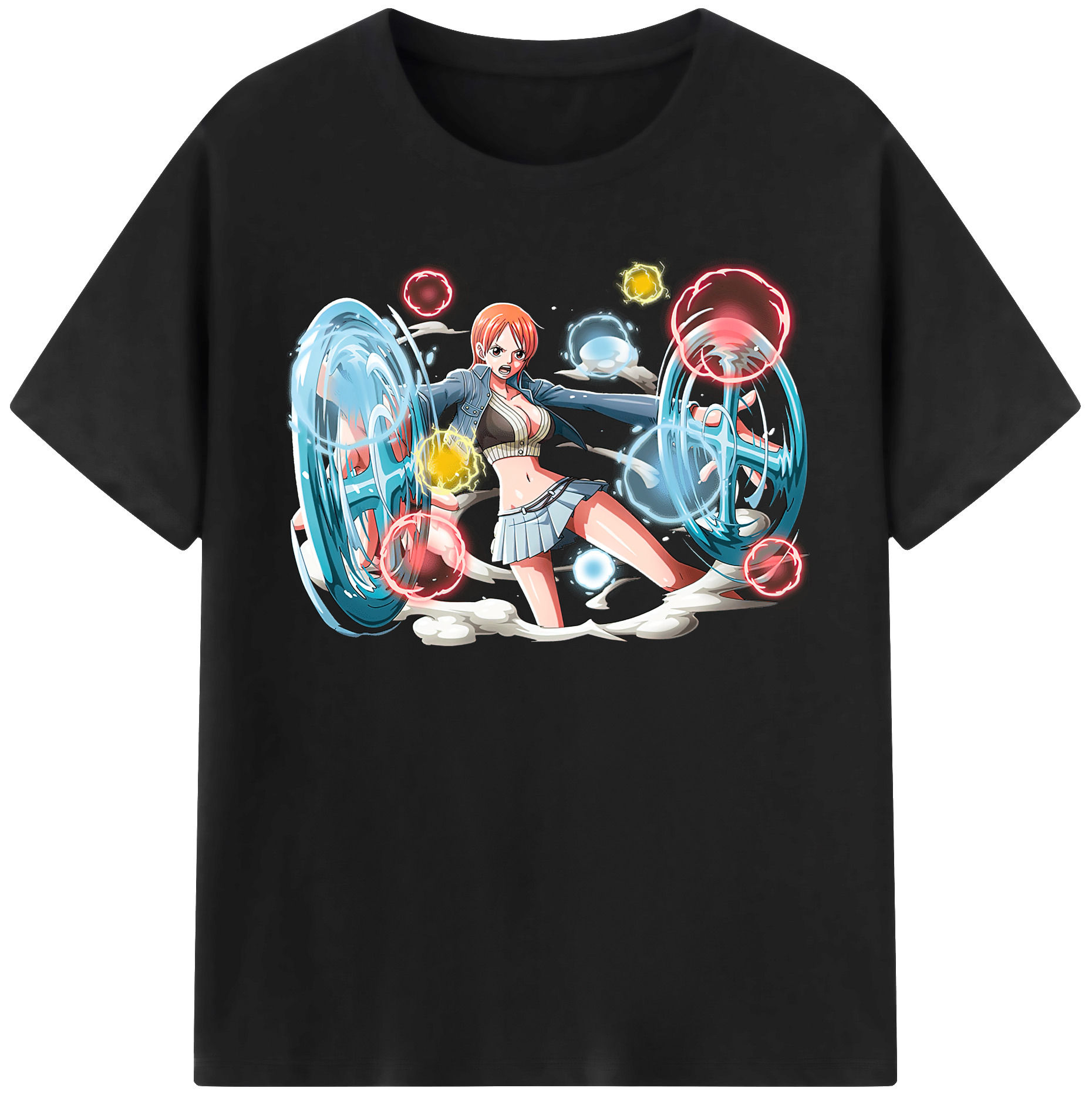 ワンピース ナミ ONE PIECE Nami 綿100％半袖Tシャツ（フロントプリント）