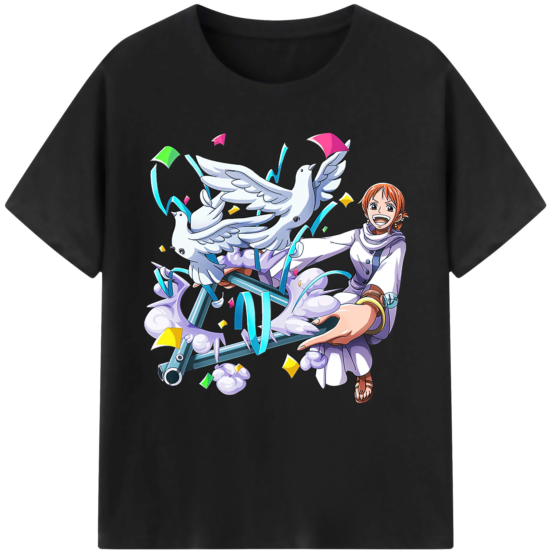 ワンピース ナミ ONE PIECE Nami 綿100％半袖Tシャツ（フロントプリント）