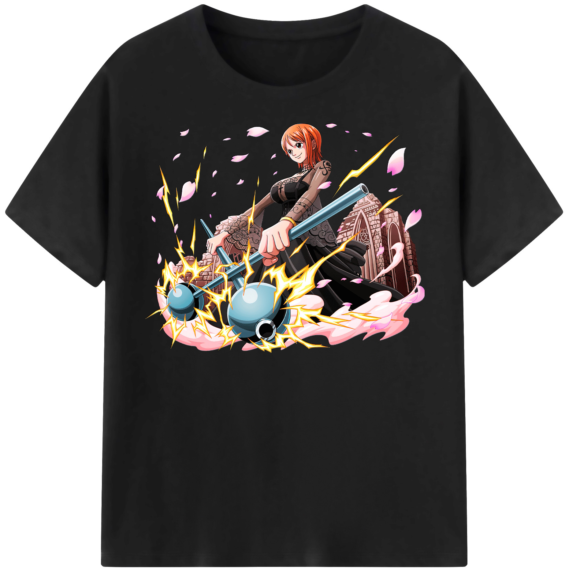 ワンピース ナミ ONE PIECE Nami 綿100％半袖Tシャツ（フロントプリント）