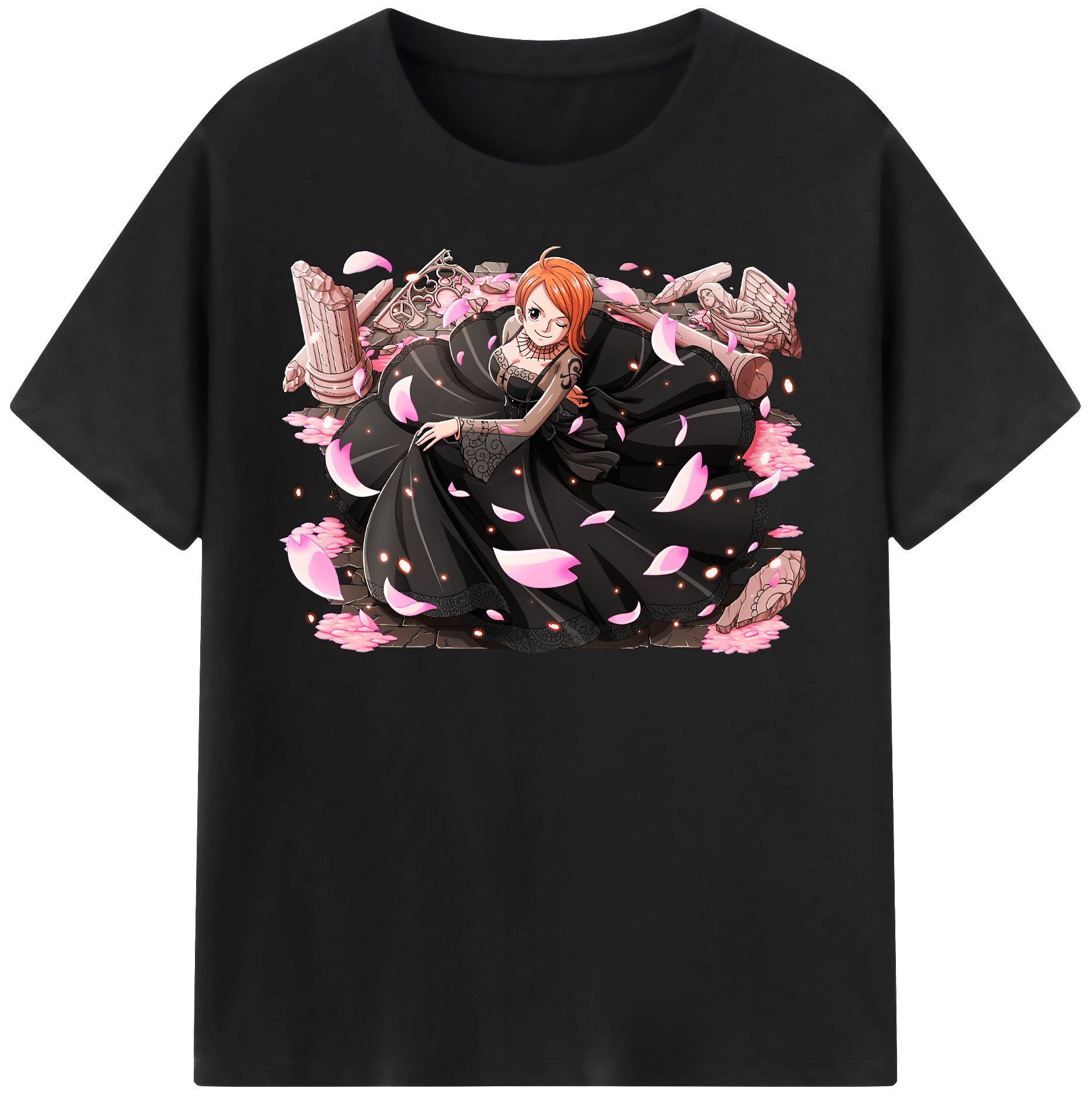 ワンピース ナミ ONE PIECE Nami 綿100％半袖Tシャツ（フロントプリント）