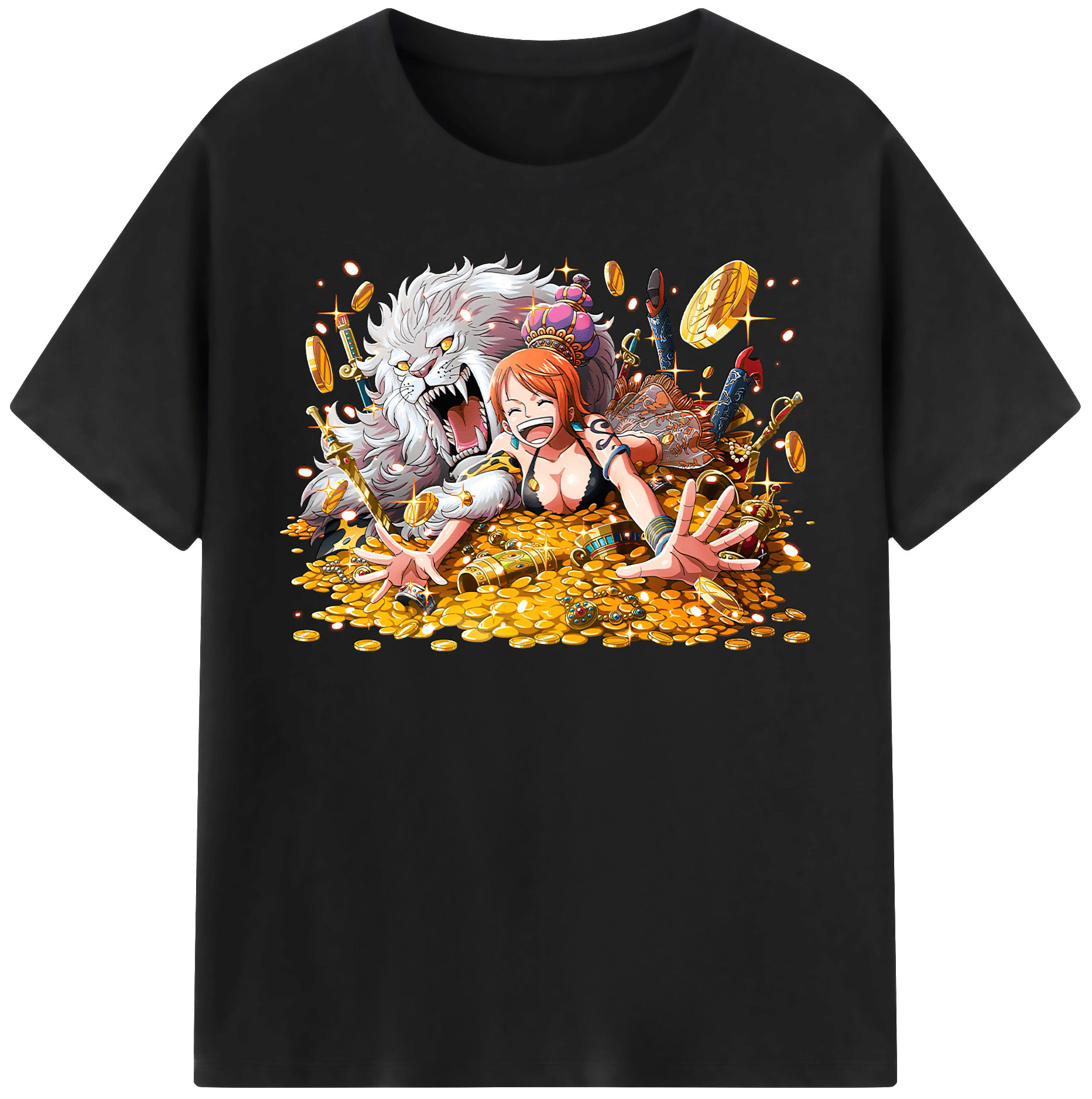ワンピース ナミ ONE PIECE Nami 綿100％半袖Tシャツ（フロントプリント）