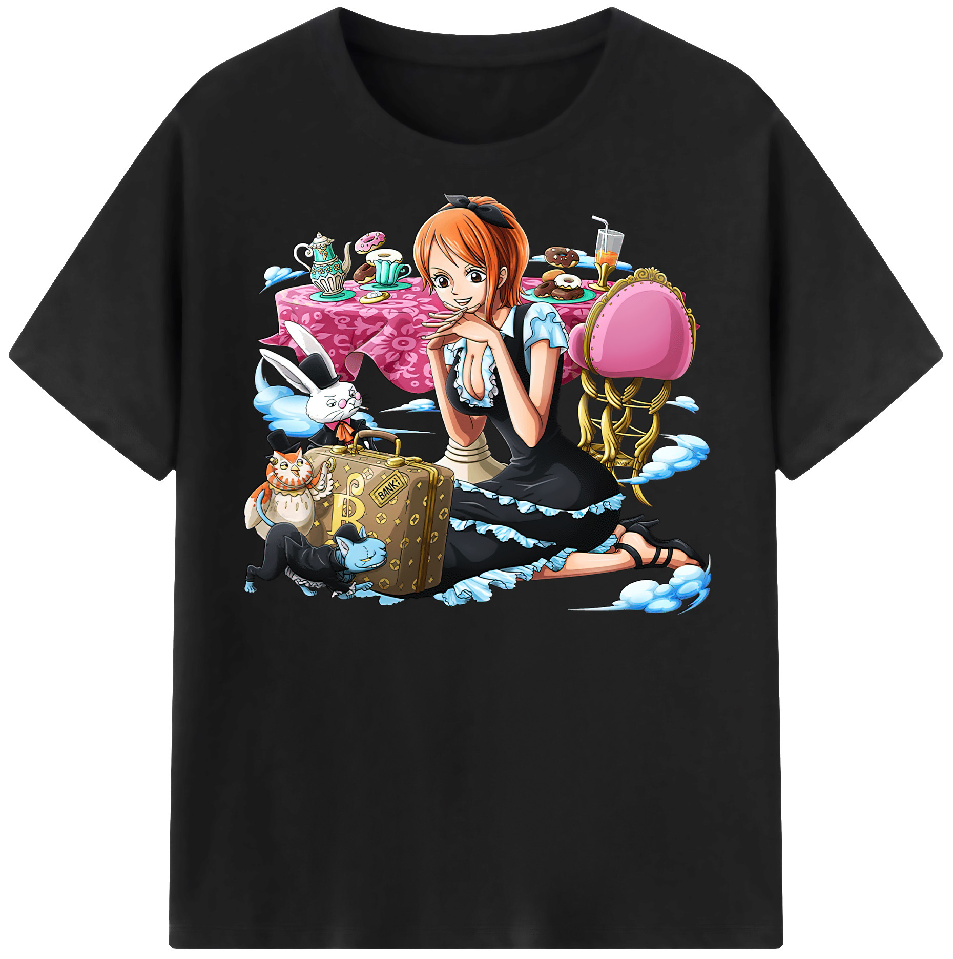 ワンピース ナミ ONE PIECE Nami 綿100％半袖Tシャツ（フロントプリント）