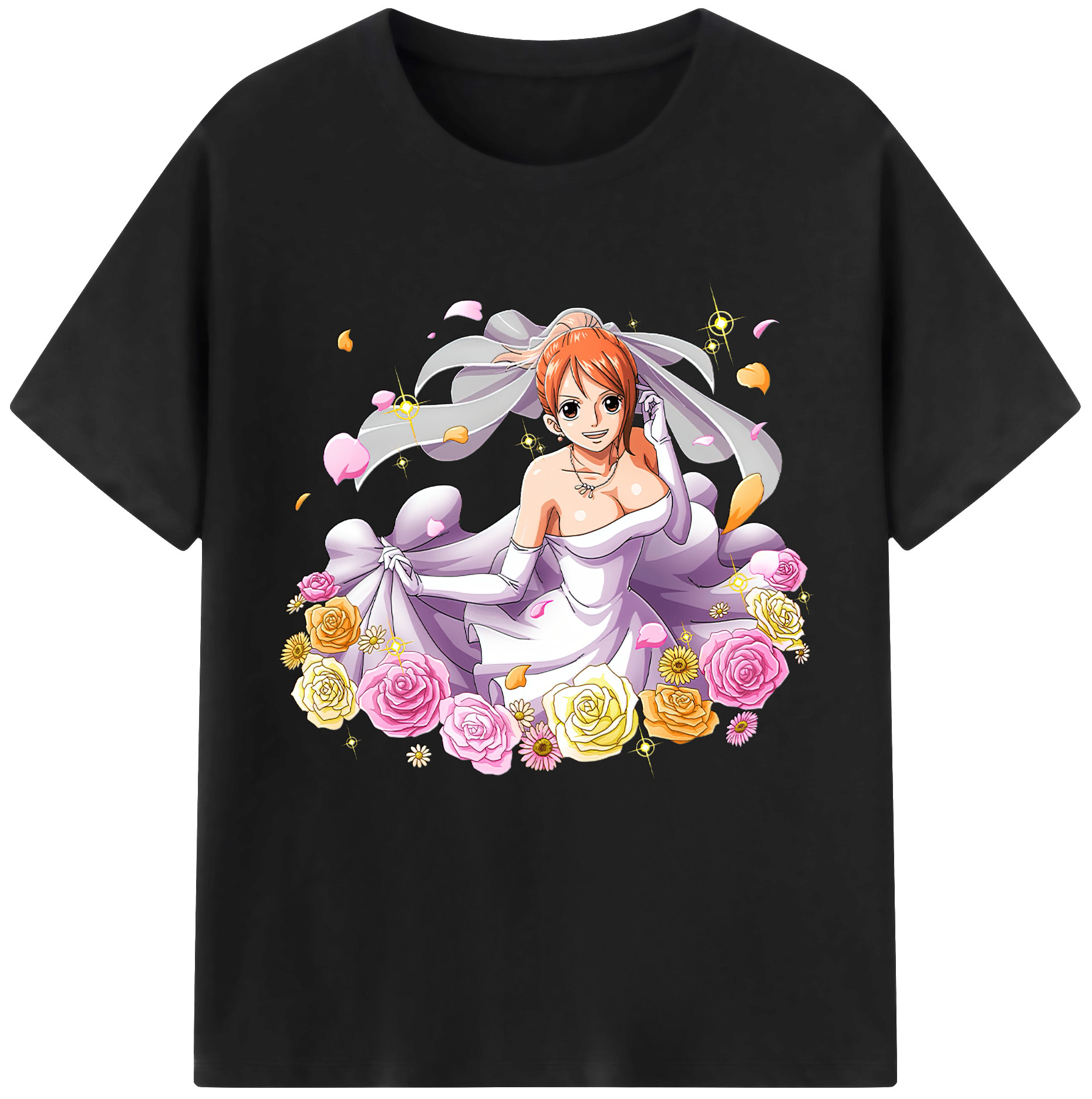 ワンピース ナミ ONE PIECE Nami 綿100％半袖Tシャツ（フロントプリント）