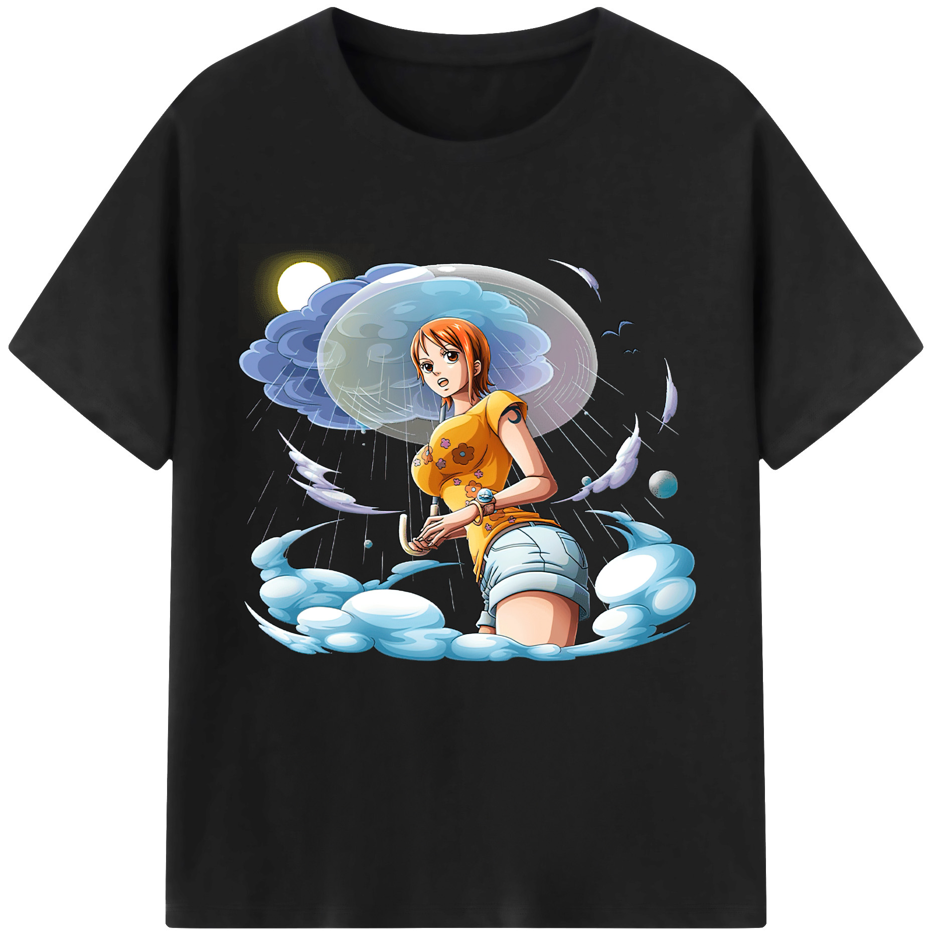 ワンピース ナミ ONE PIECE Nami 綿100％半袖Tシャツ（フロントプリント）