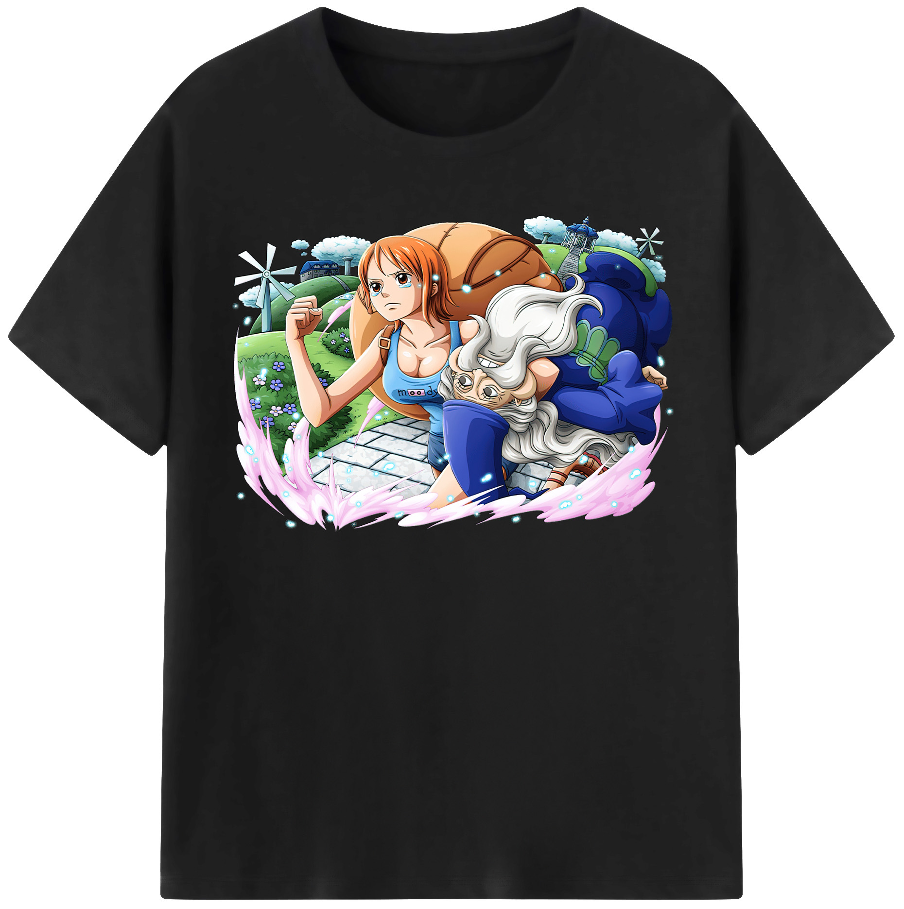 ワンピース ナミ ONE PIECE Nami 綿100％半袖Tシャツ（フロントプリント）