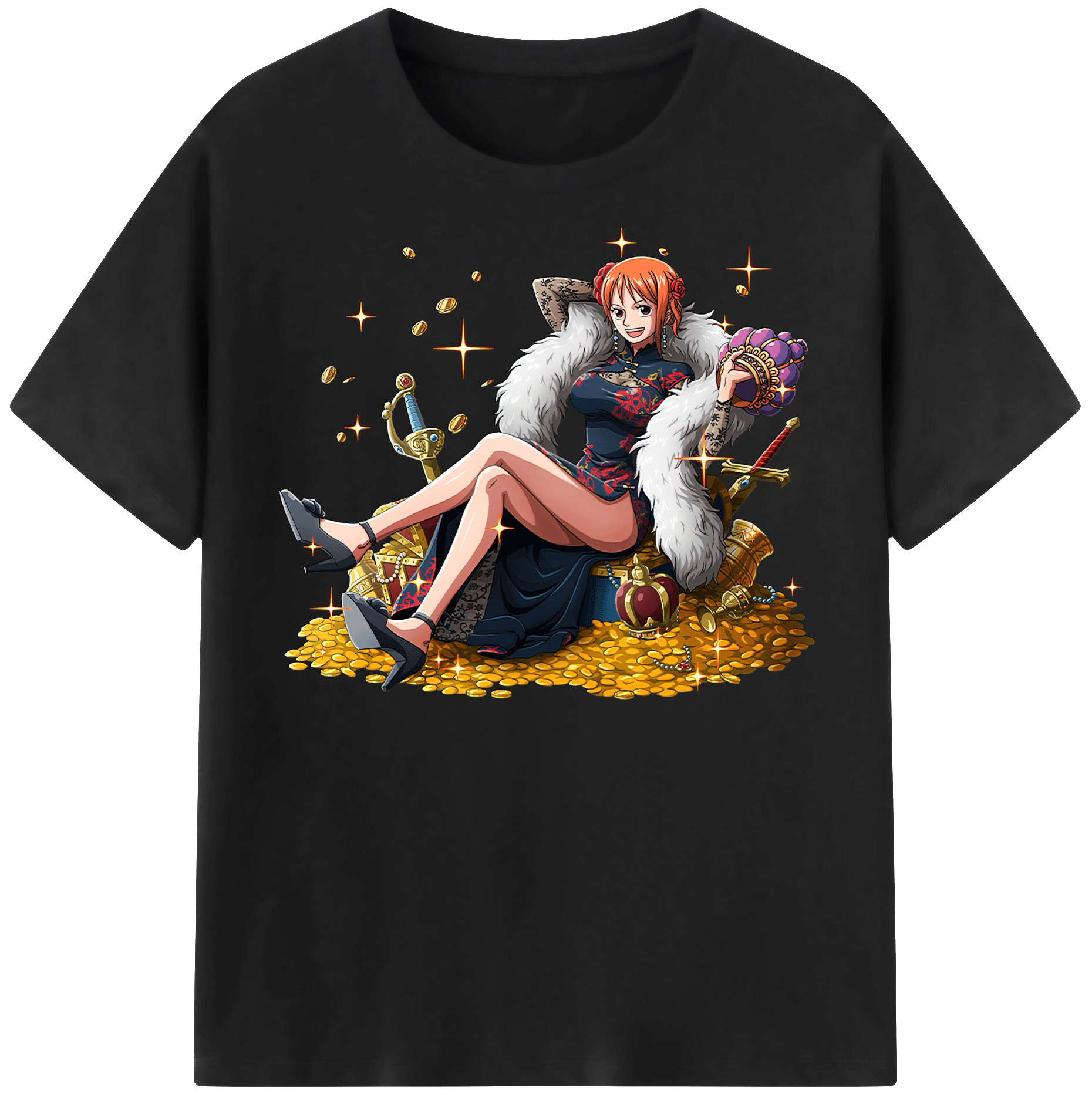 ワンピース ナミ ONE PIECE Nami 綿100％半袖Tシャツ（フロントプリント）
