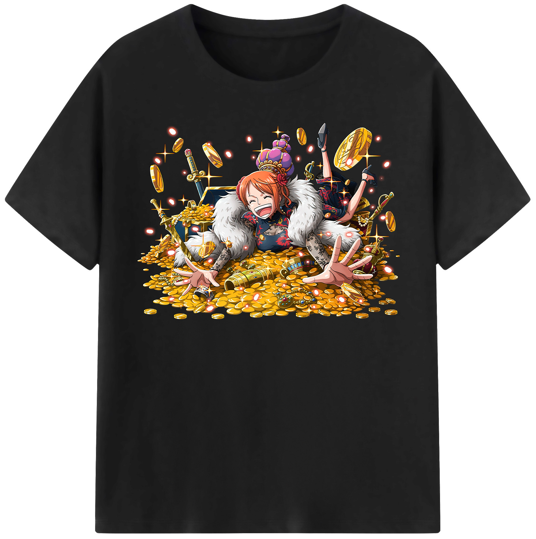 ワンピース ナミ ONE PIECE Nami 綿100％半袖Tシャツ（フロントプリント）