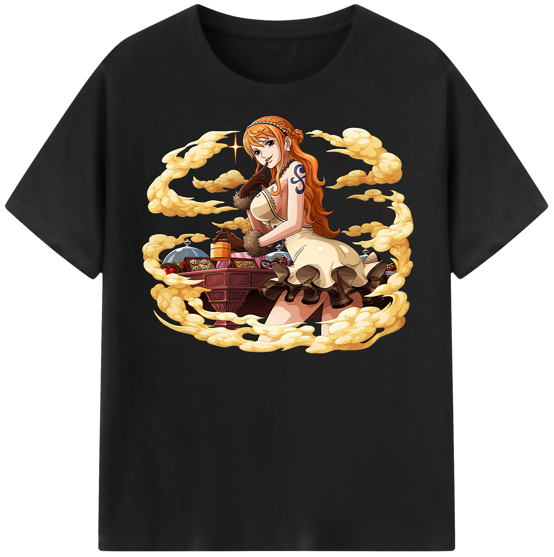 ワンピース ナミ ONE PIECE Nami 綿100％半袖Tシャツ（フロントプリント）