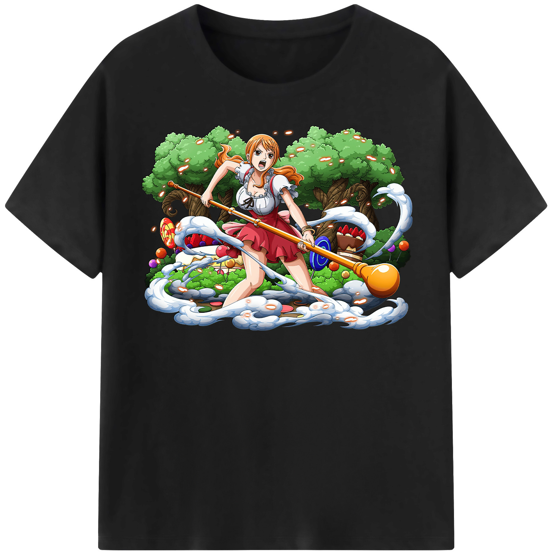 ワンピース ナミ ONE PIECE Nami 綿100％半袖Tシャツ（フロントプリント）