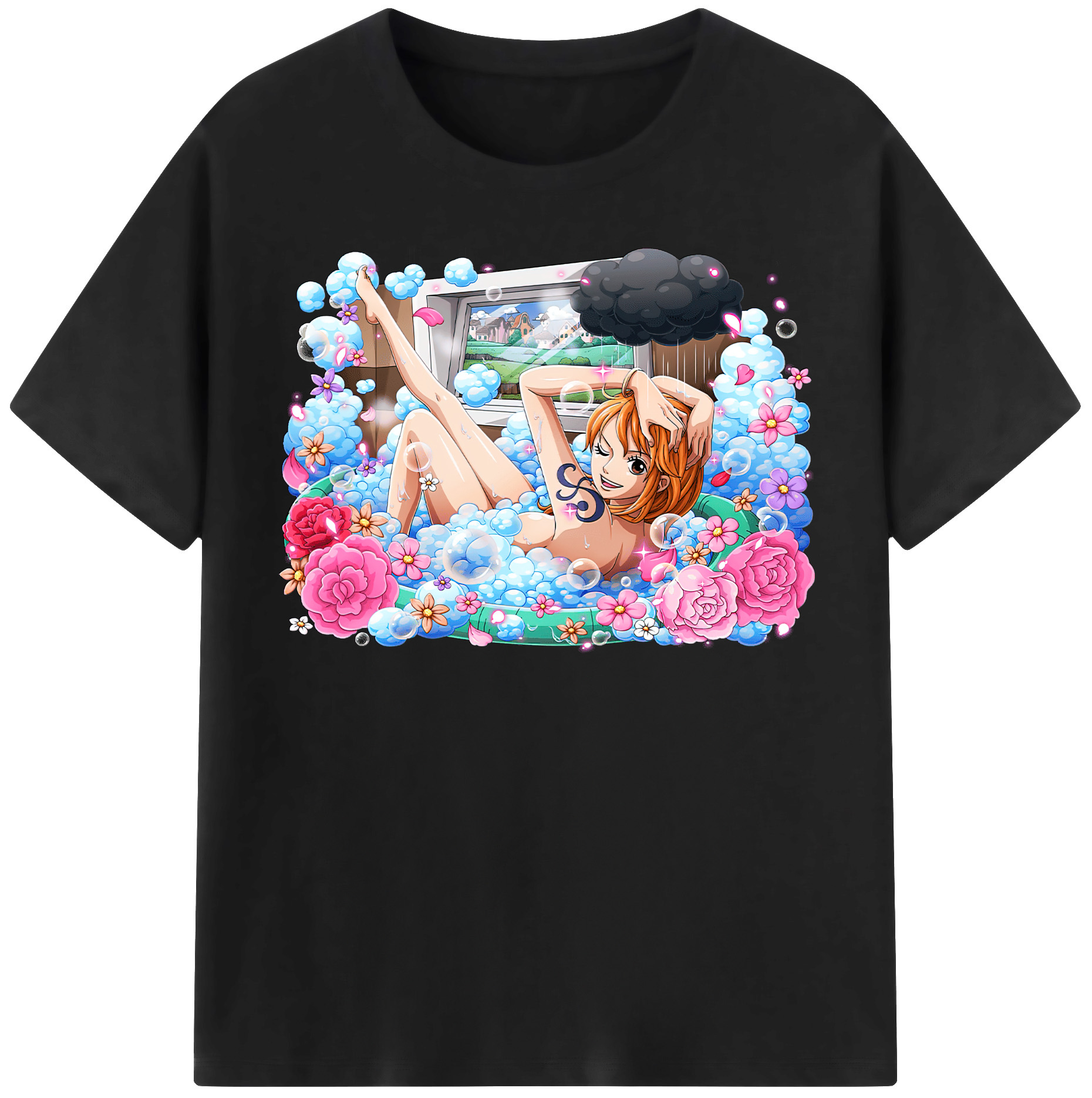 ワンピース ナミ ONE PIECE Nami 綿100％半袖Tシャツ（フロントプリント）