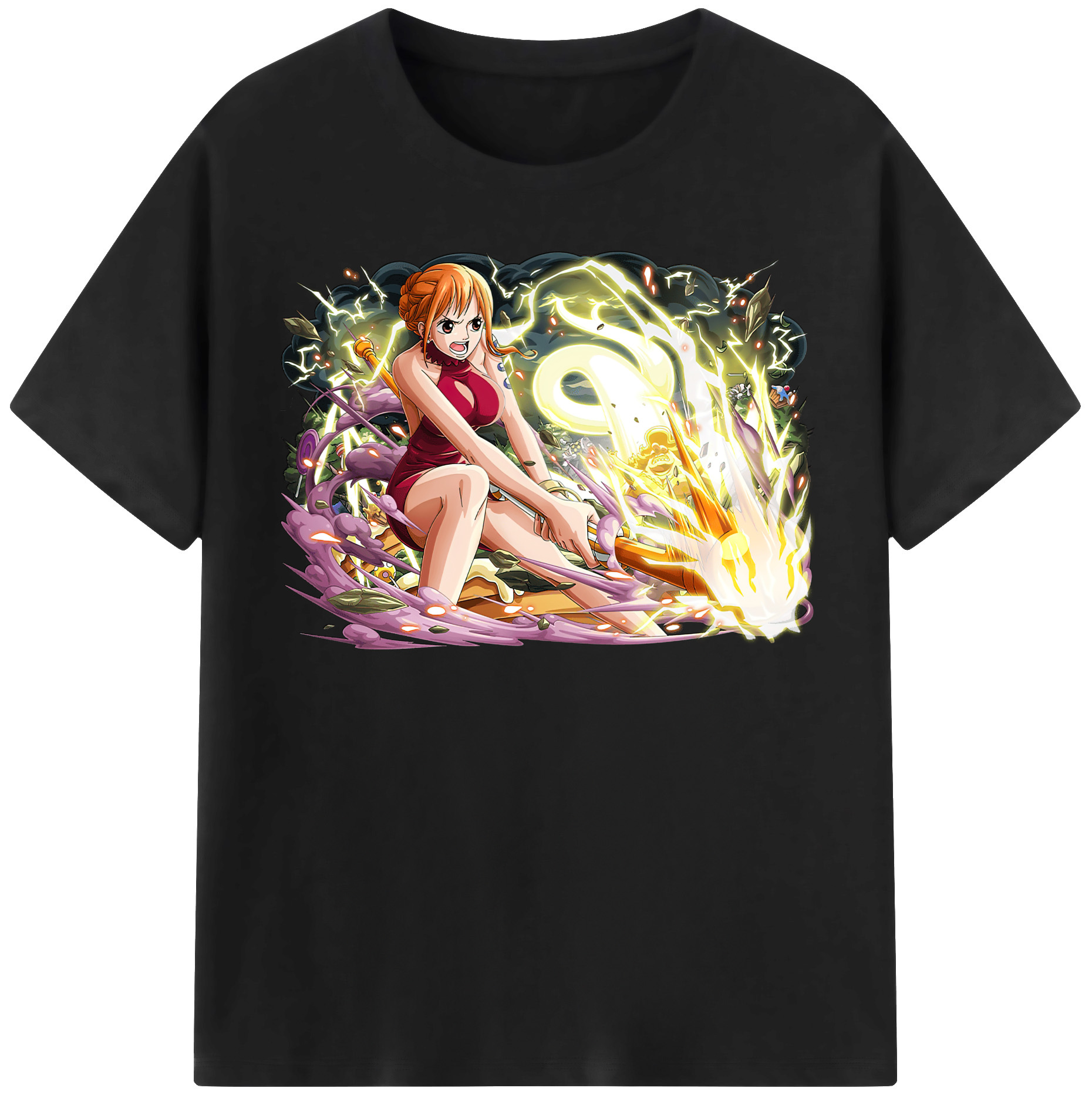ワンピース ナミ ONE PIECE Nami 綿100％半袖Tシャツ（フロントプリント）