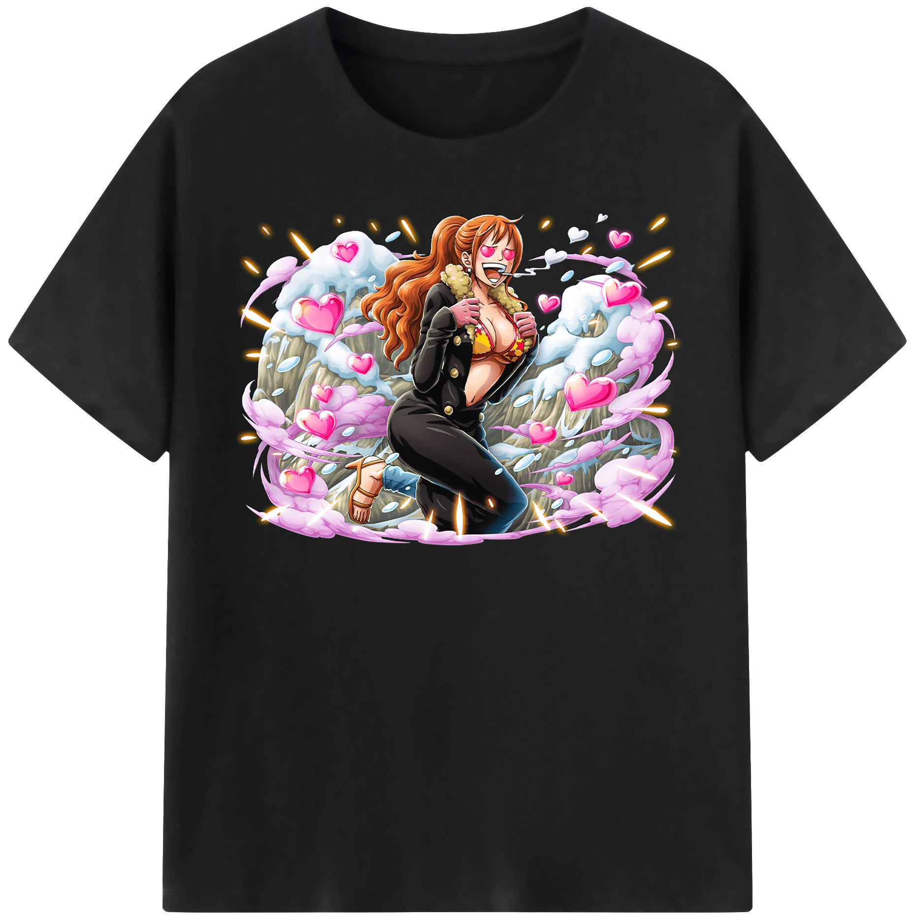ワンピース ナミ ONE PIECE Nami 綿100％半袖Tシャツ（フロントプリント）