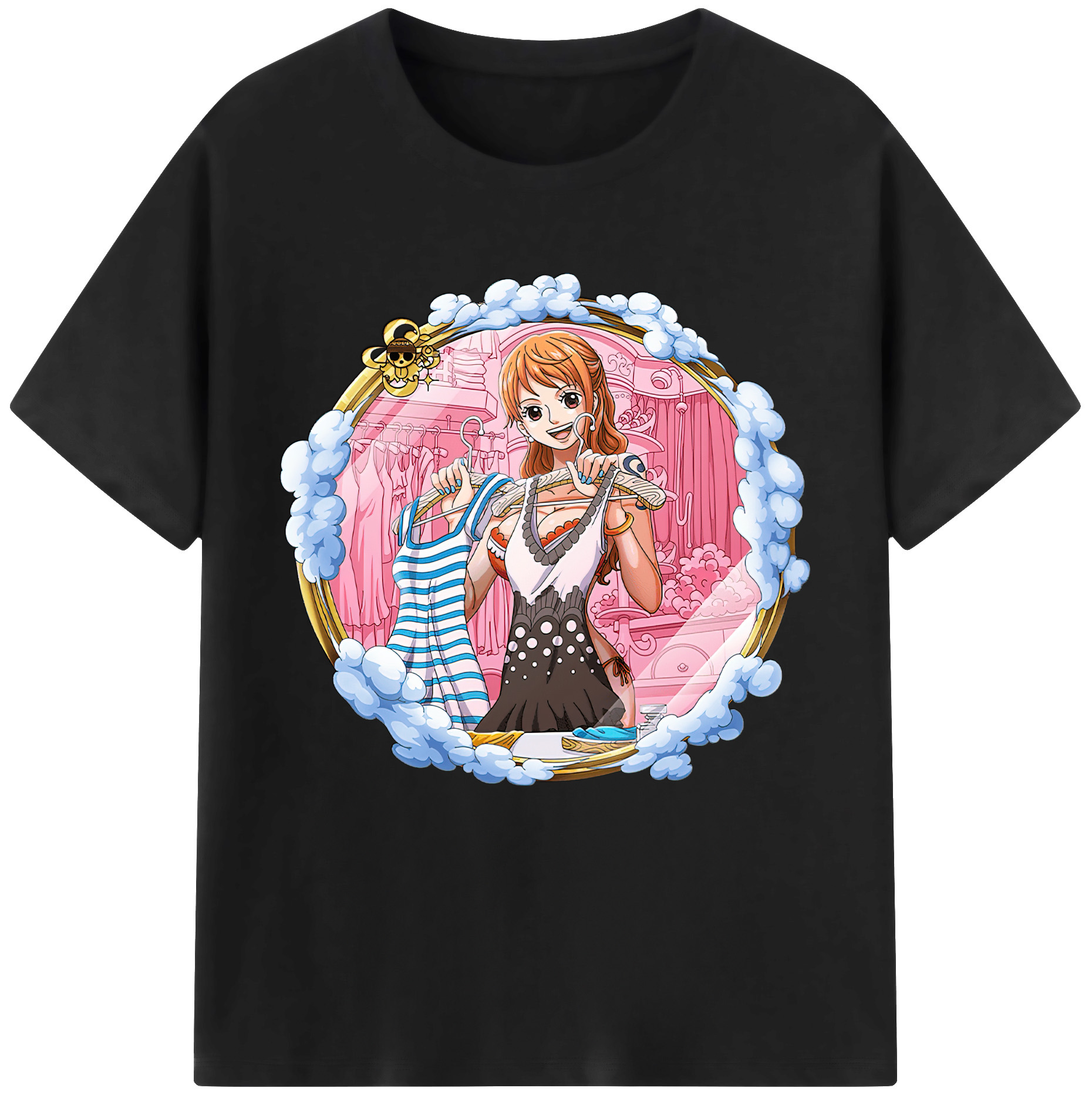 ワンピース ナミ ONE PIECE Nami 綿100％半袖Tシャツ（フロントプリント）