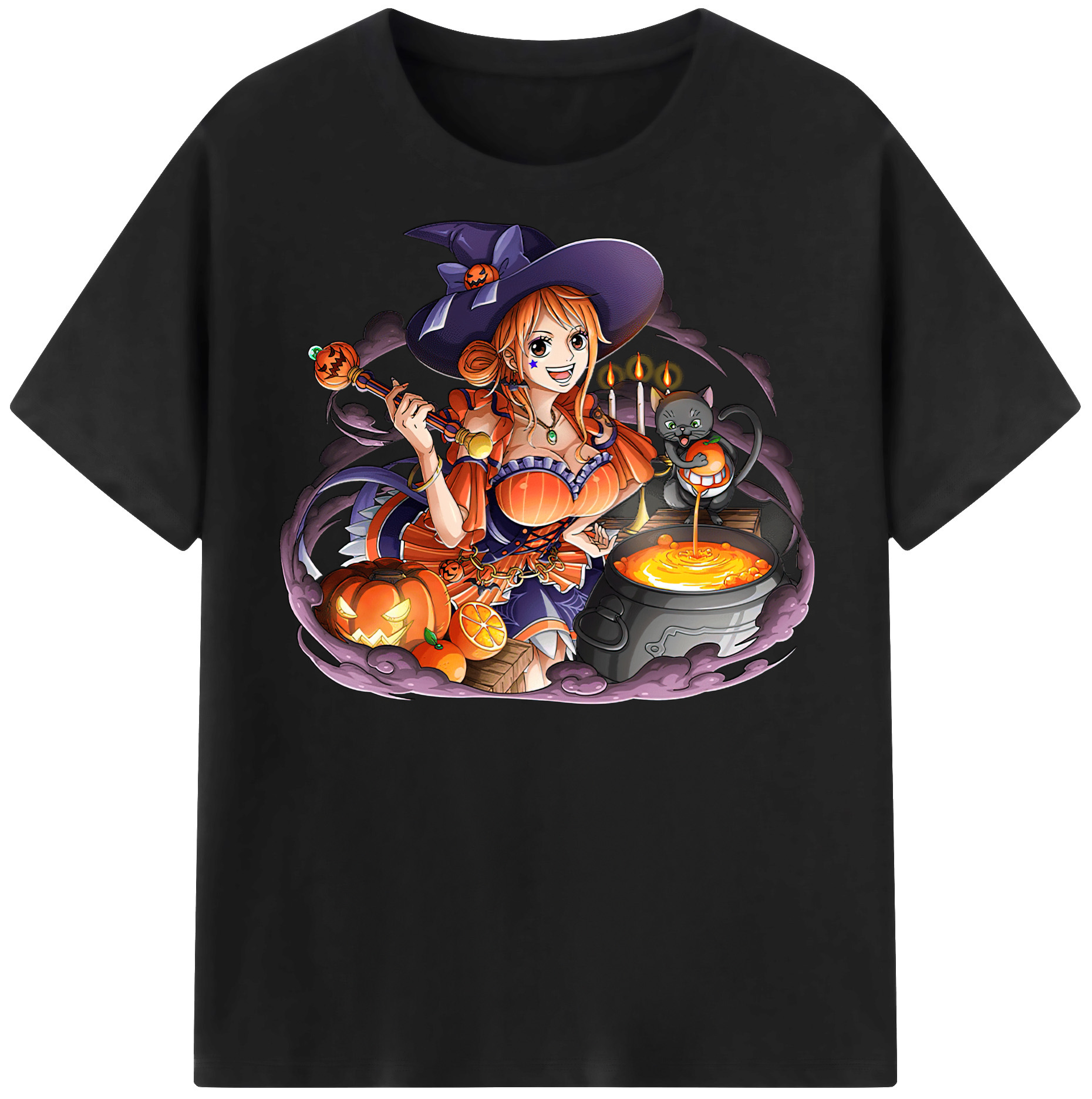 ワンピース ナミ ONE PIECE Nami 綿100％半袖Tシャツ（フロントプリント）
