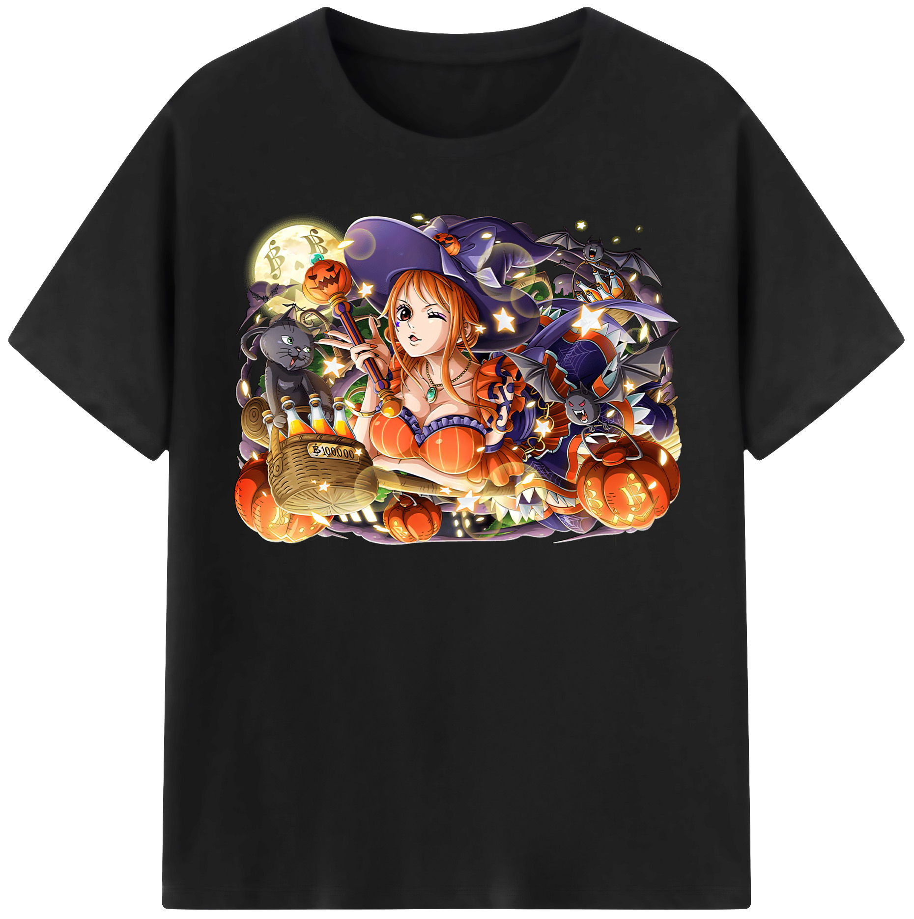 （画像用） ワンピース ナミ ONE PIECE Nami 綿100％半袖Tシャツ（フロントプリント）