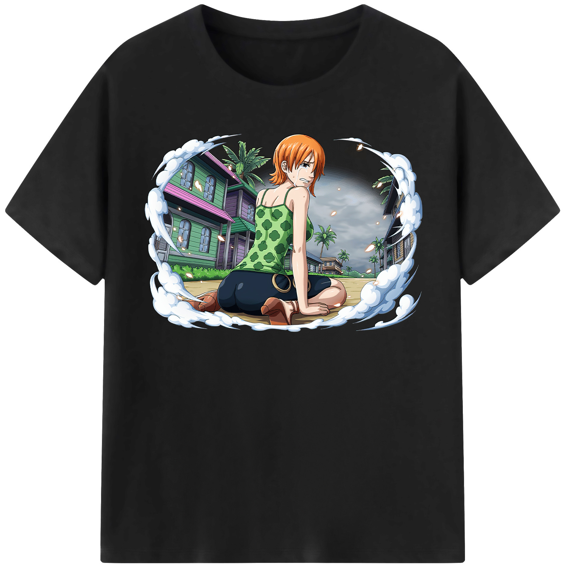ワンピース ナミ ONE PIECE Nami 綿100％半袖Tシャツ（フロントプリント）