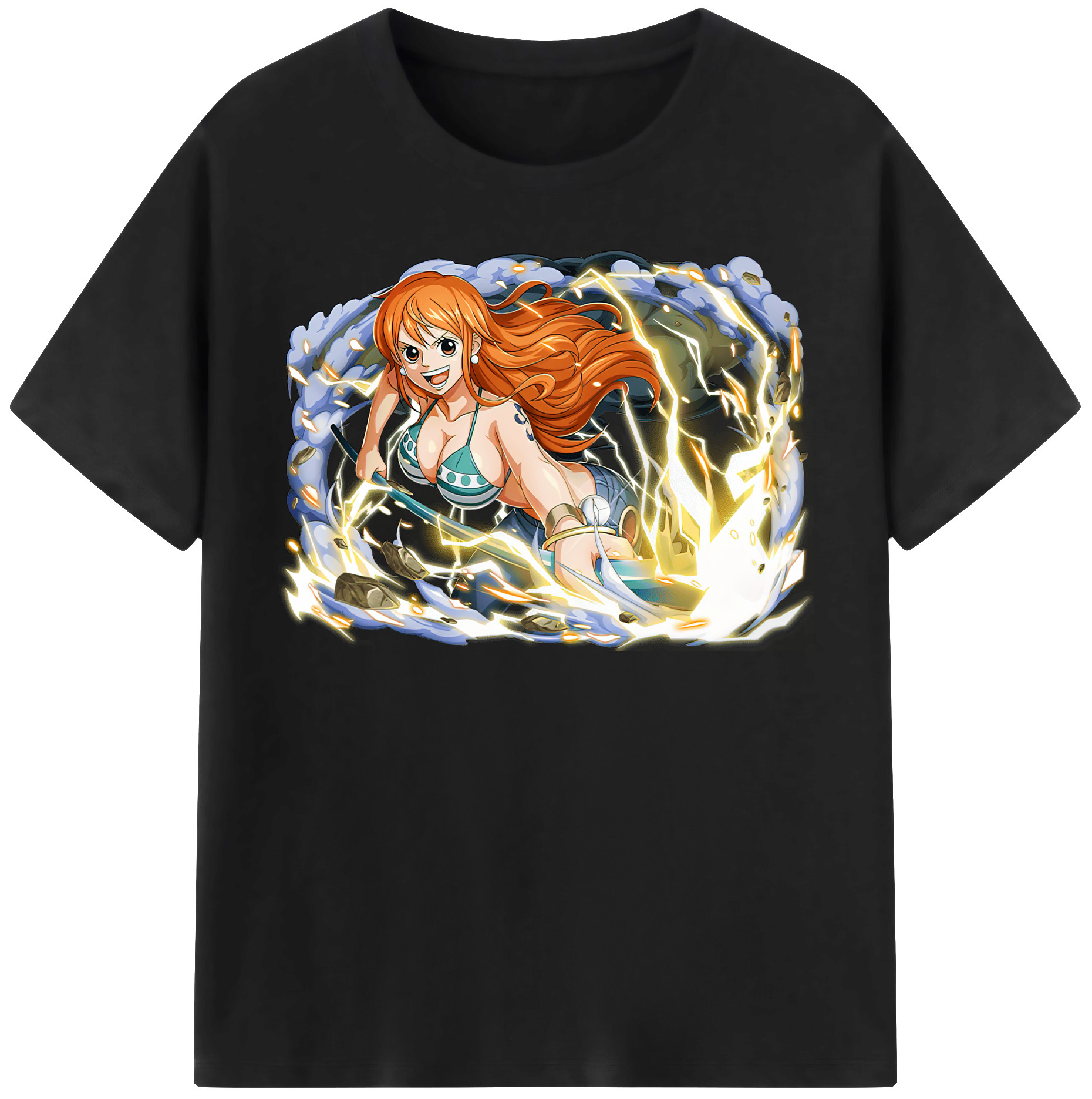 ワンピース ナミ ONE PIECE Nami 綿100％半袖Tシャツ（フロントプリント）