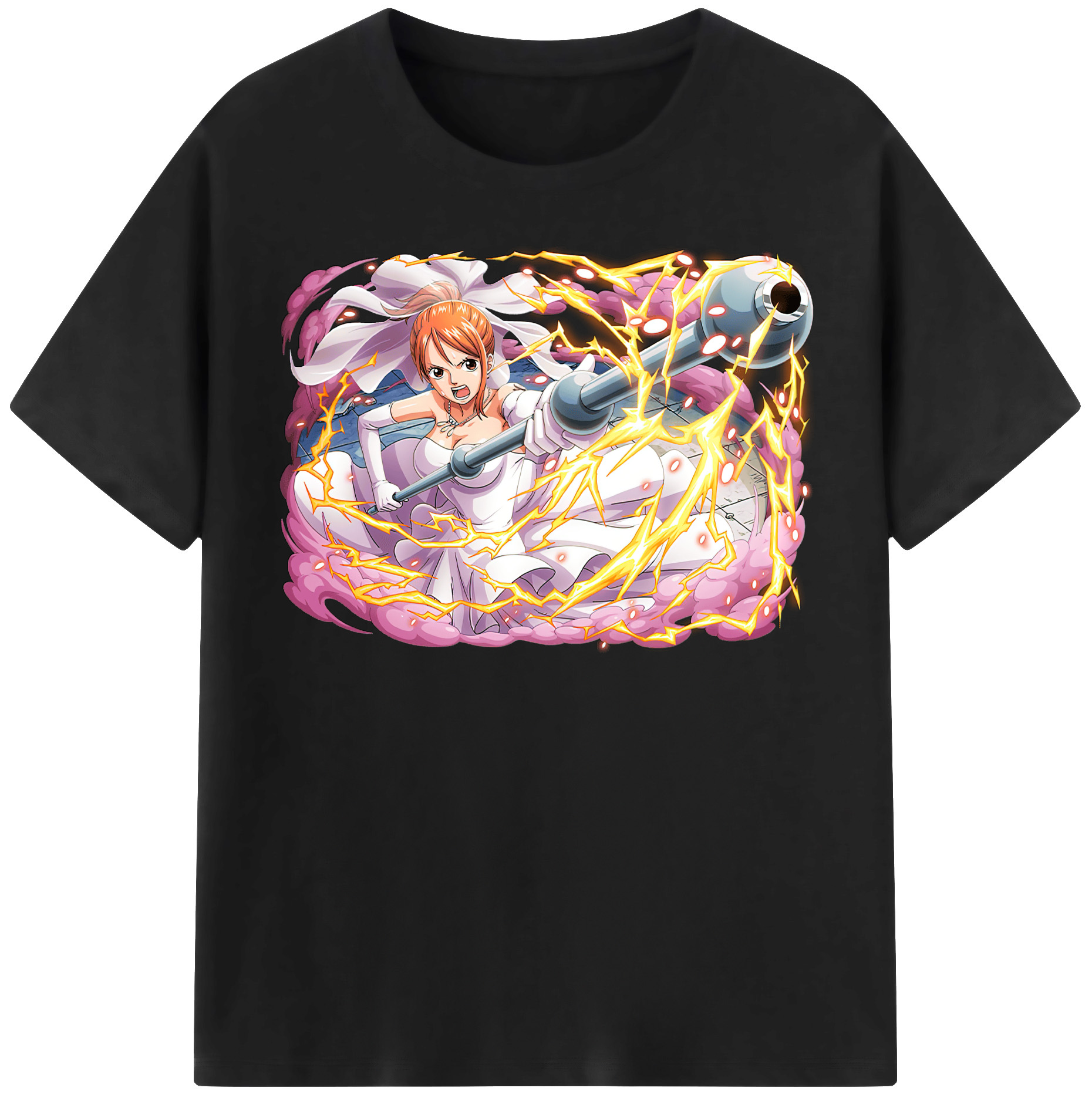 ワンピース ナミ ONE PIECE Nami 綿100％半袖Tシャツ（フロントプリント）